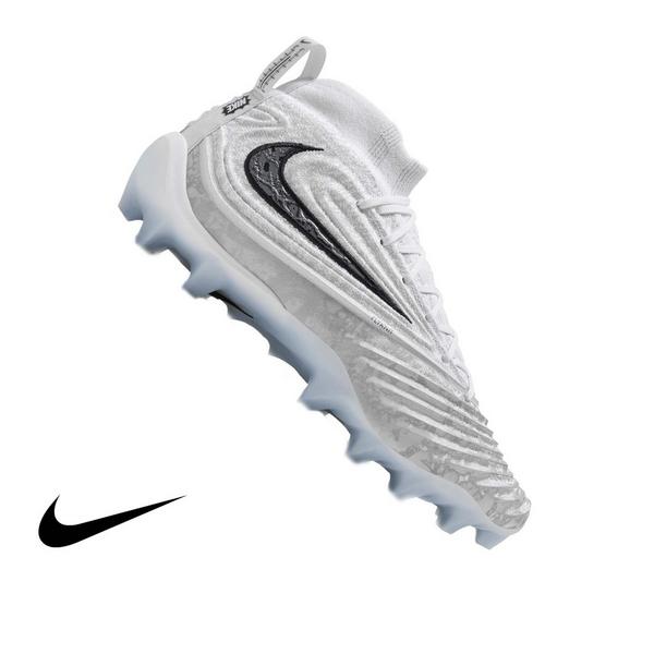 Nike Alpha Menace 5 Elite "Icy Grey" Men's Football Cleat - WHITE/BLACK/PURE PLATINUM/WOLF GREY