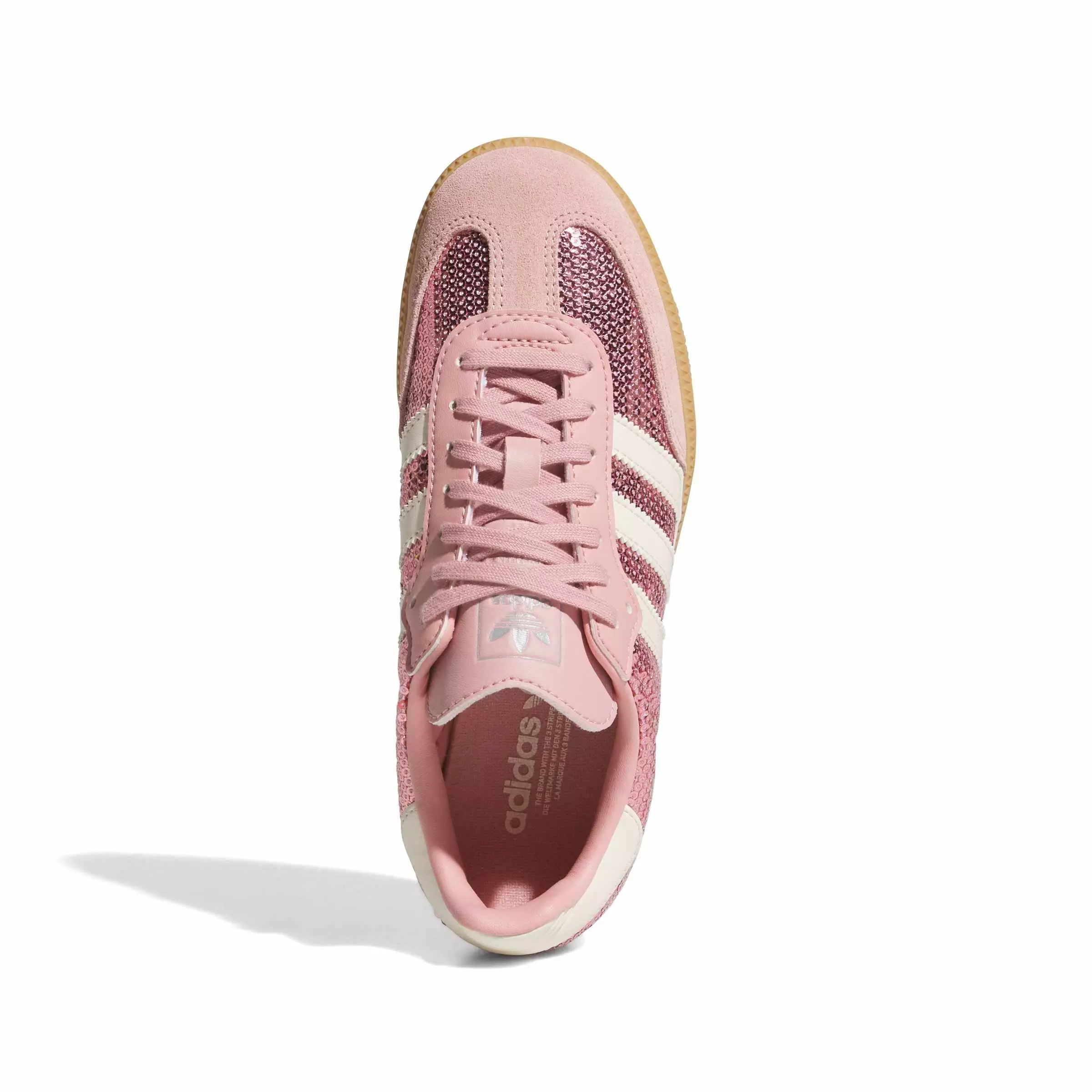 adidas Originals Samba OG Sequins "Wonder Mauve/Cream White" Grade School Girls' Shoe - PINK