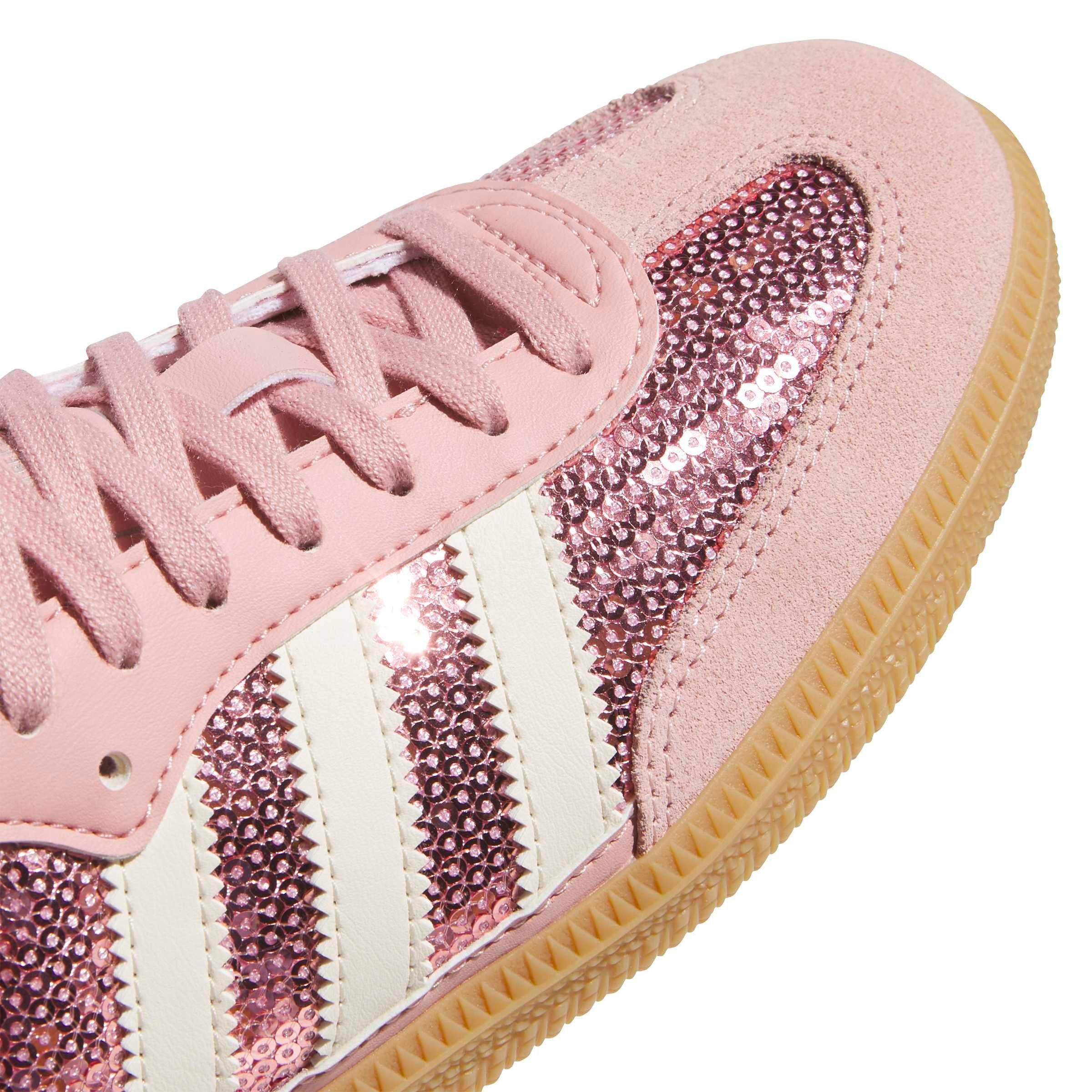 adidas Originals Samba OG Sequins "Wonder Mauve/Cream White" Grade School Girls' Shoe - PINK