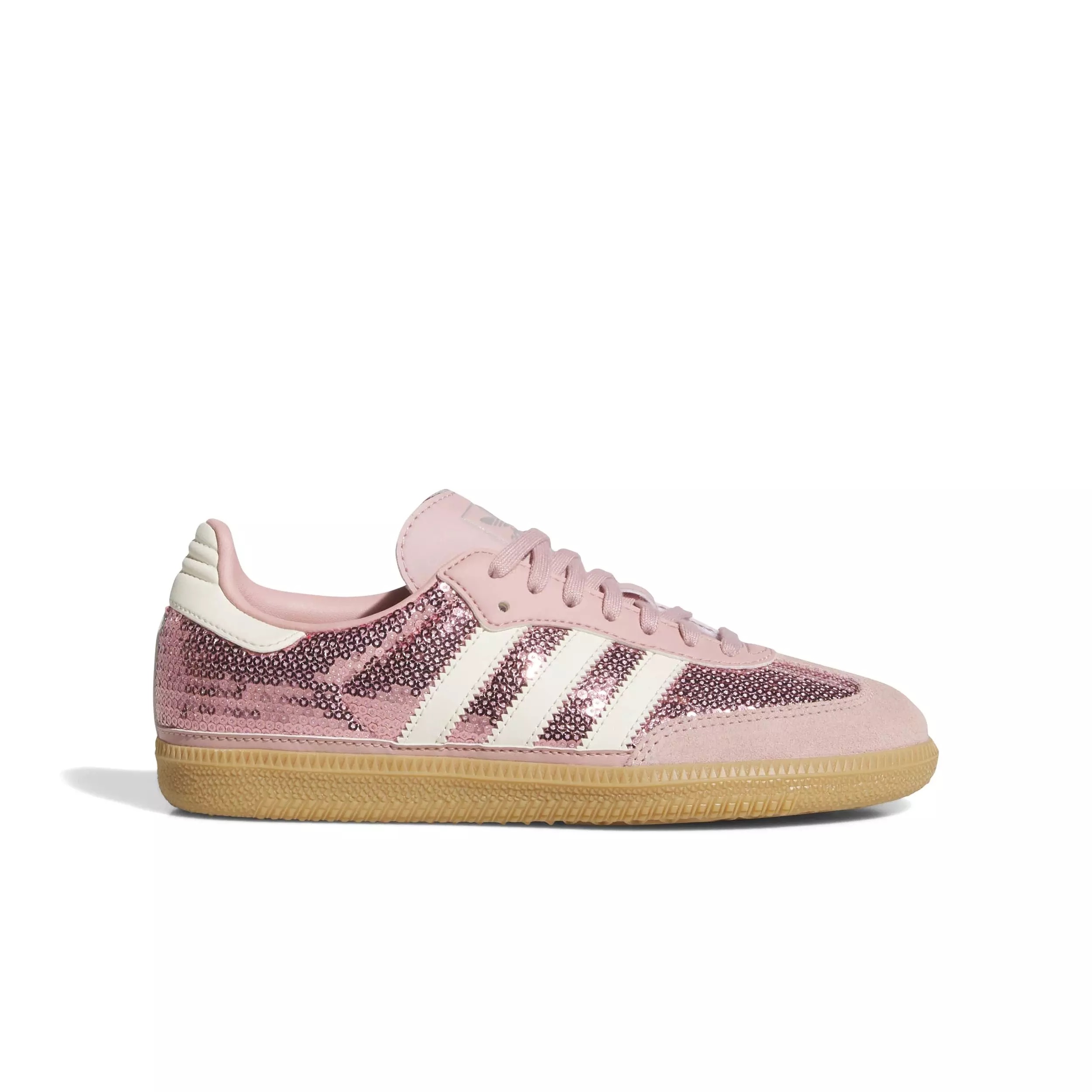 adidas Originals Samba OG Sequins "Wonder Mauve/Cream White" Grade School Girls' Shoe - PINK