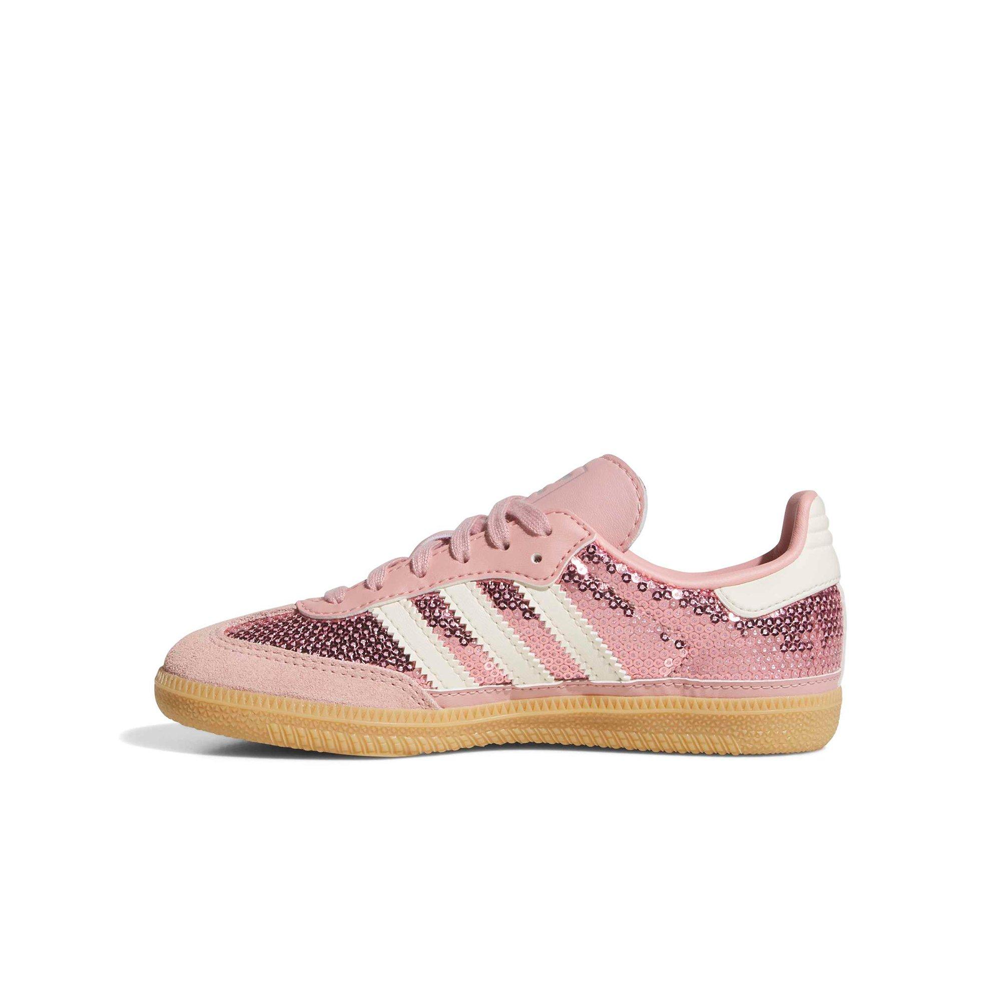 adidas Originals Samba OG Sequins "Wonder Mauve/Cream White" Preschool Girls' Shoe - PINK