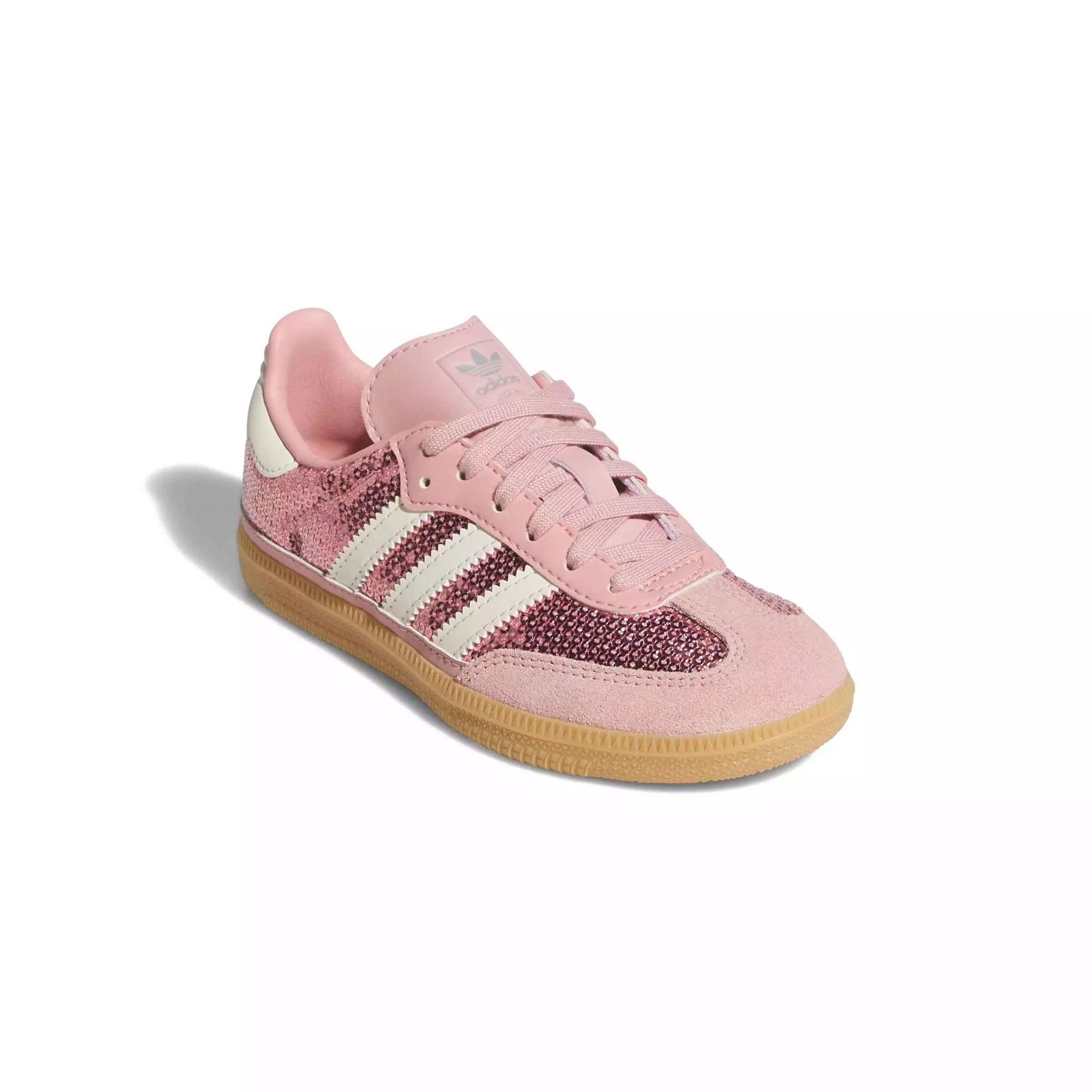 adidas Originals Samba OG Sequins "Wonder Mauve/Cream White" Preschool Girls' Shoe - PINK