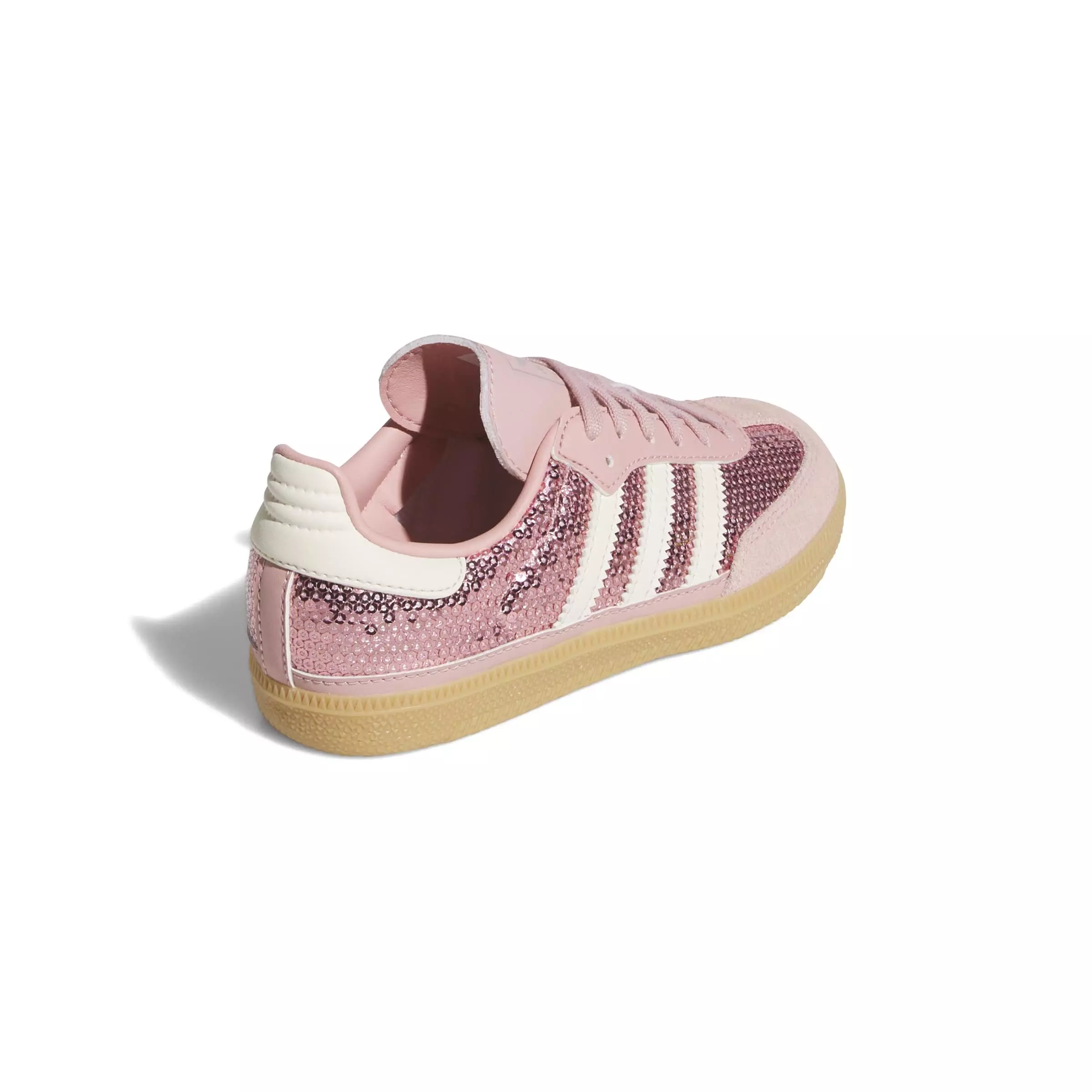 adidas Originals Samba OG Sequins "Wonder Mauve/Cream White" Preschool Girls' Shoe - PINK