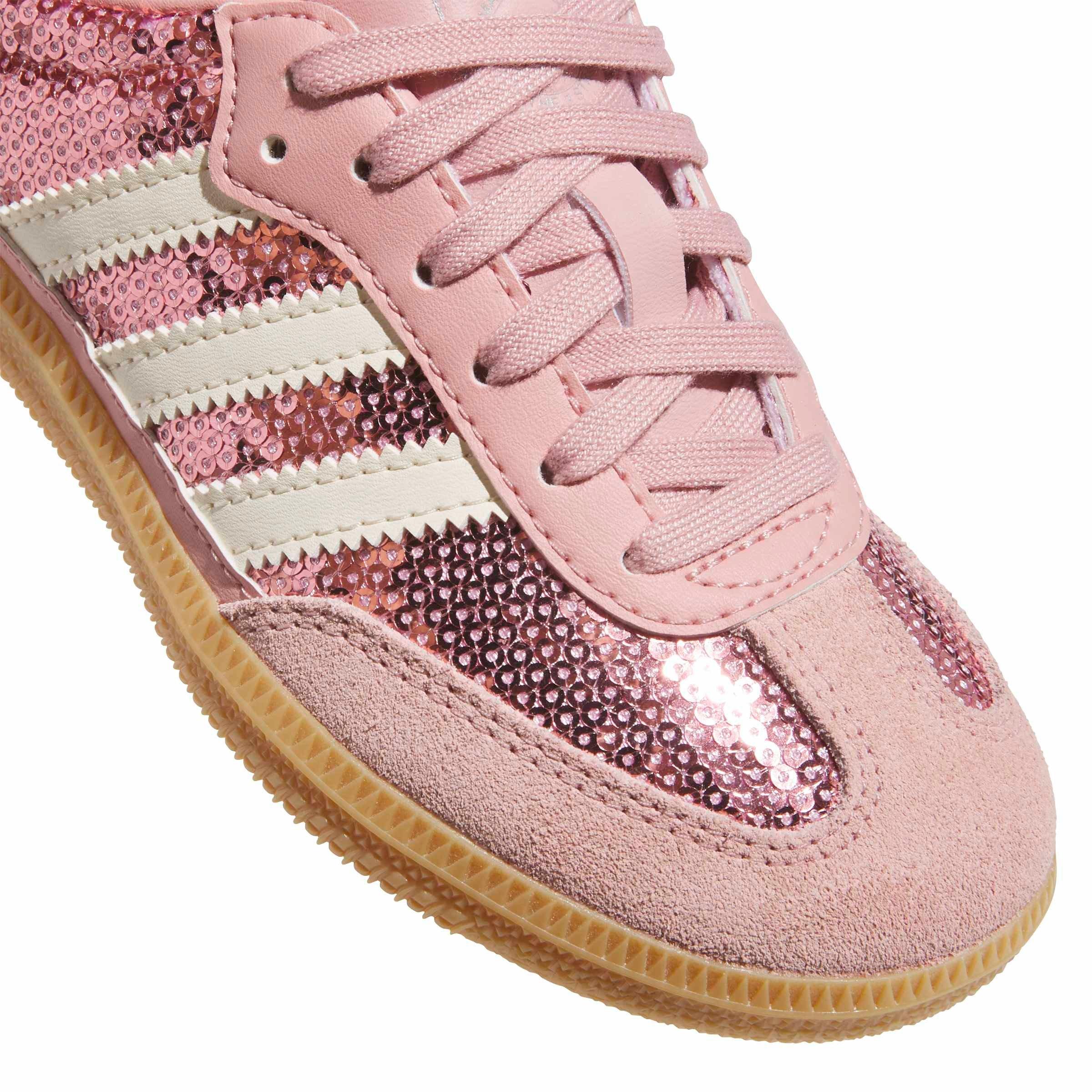 adidas Originals Samba OG Sequins "Wonder Mauve/Cream White" Preschool Girls' Shoe - PINK