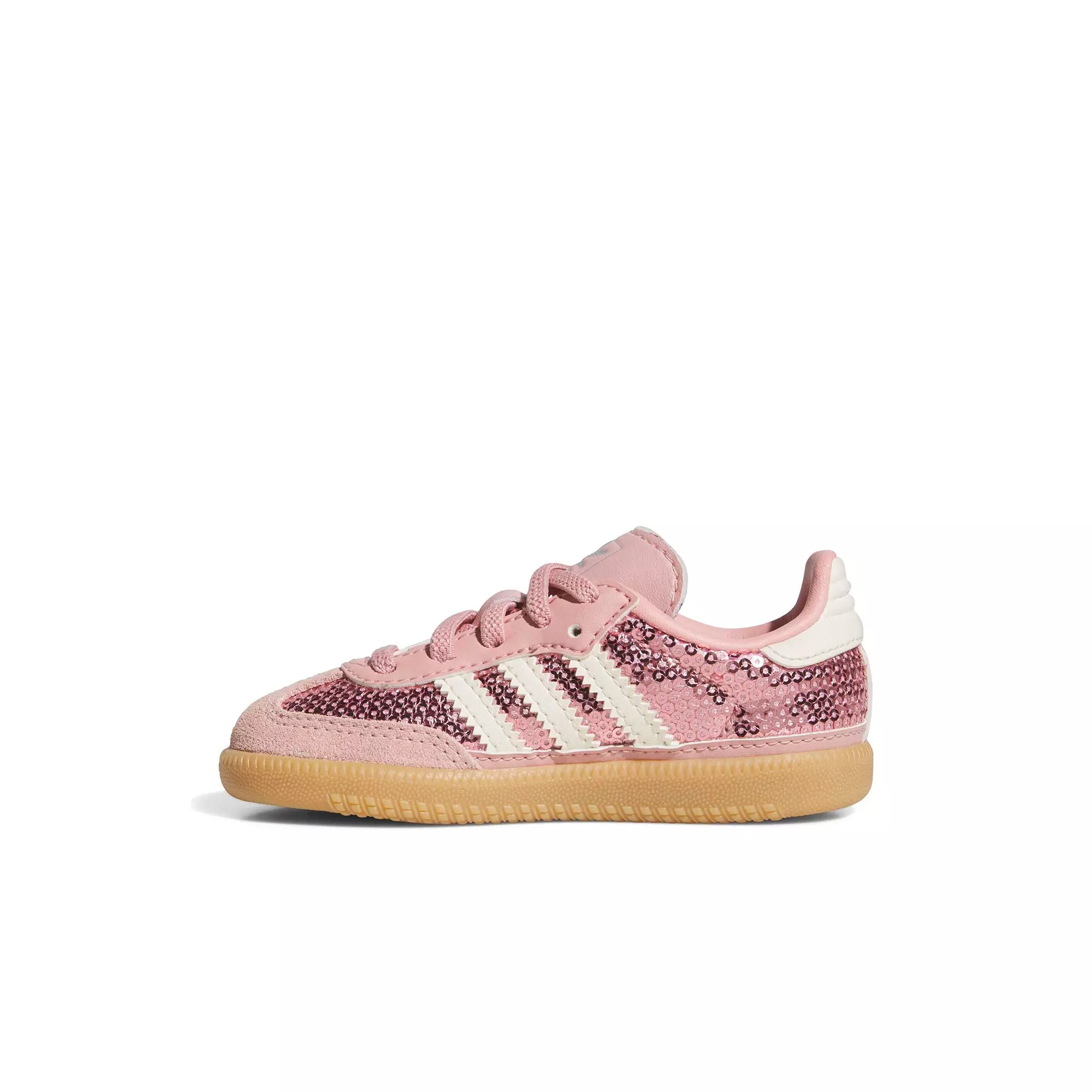 adidas Originals Samba OG Sequins "Wonder Mauve/Cream White" Toddler Girls' Shoe - PINK