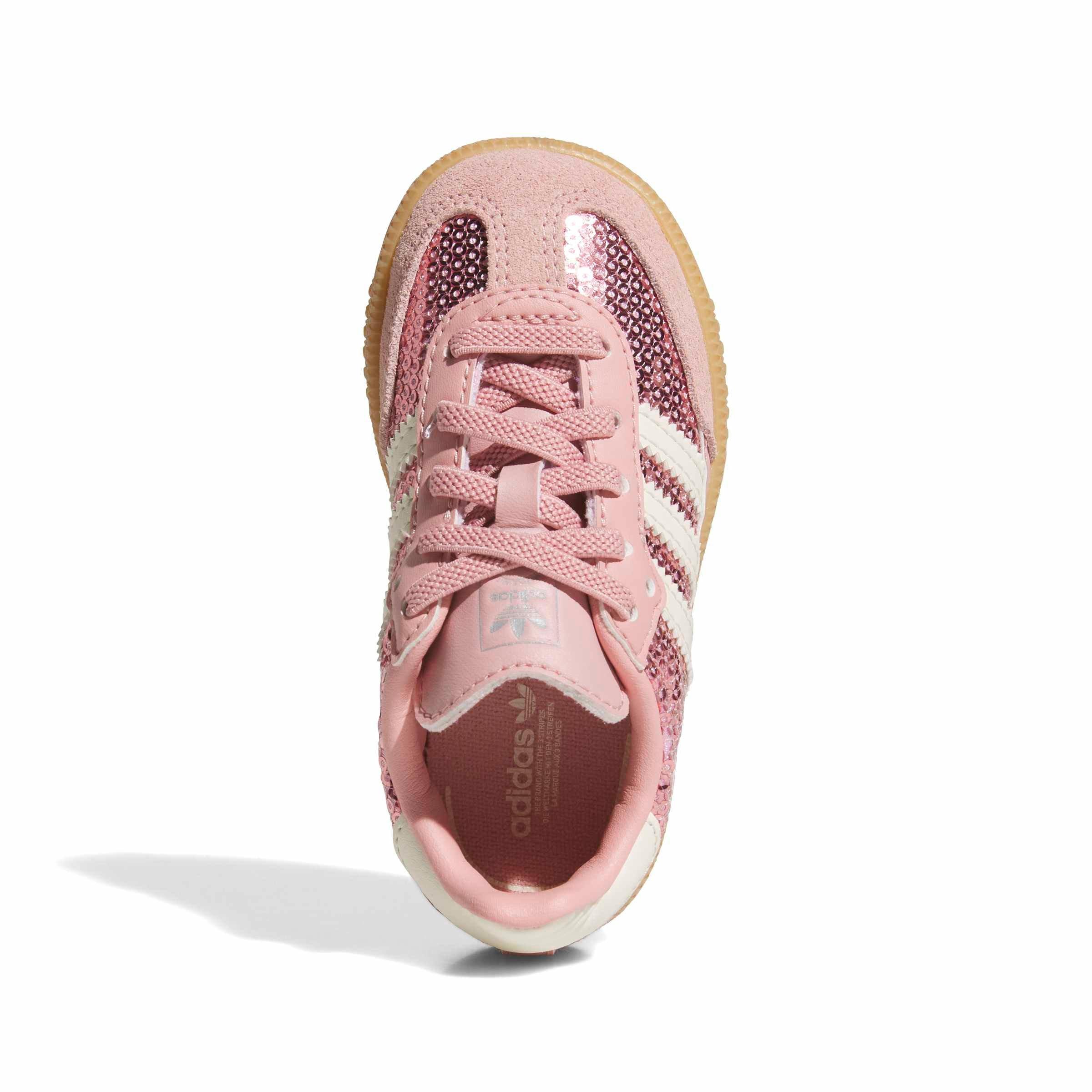 adidas Originals Samba OG Sequins "Wonder Mauve/Cream White" Toddler Girls' Shoe - PINK