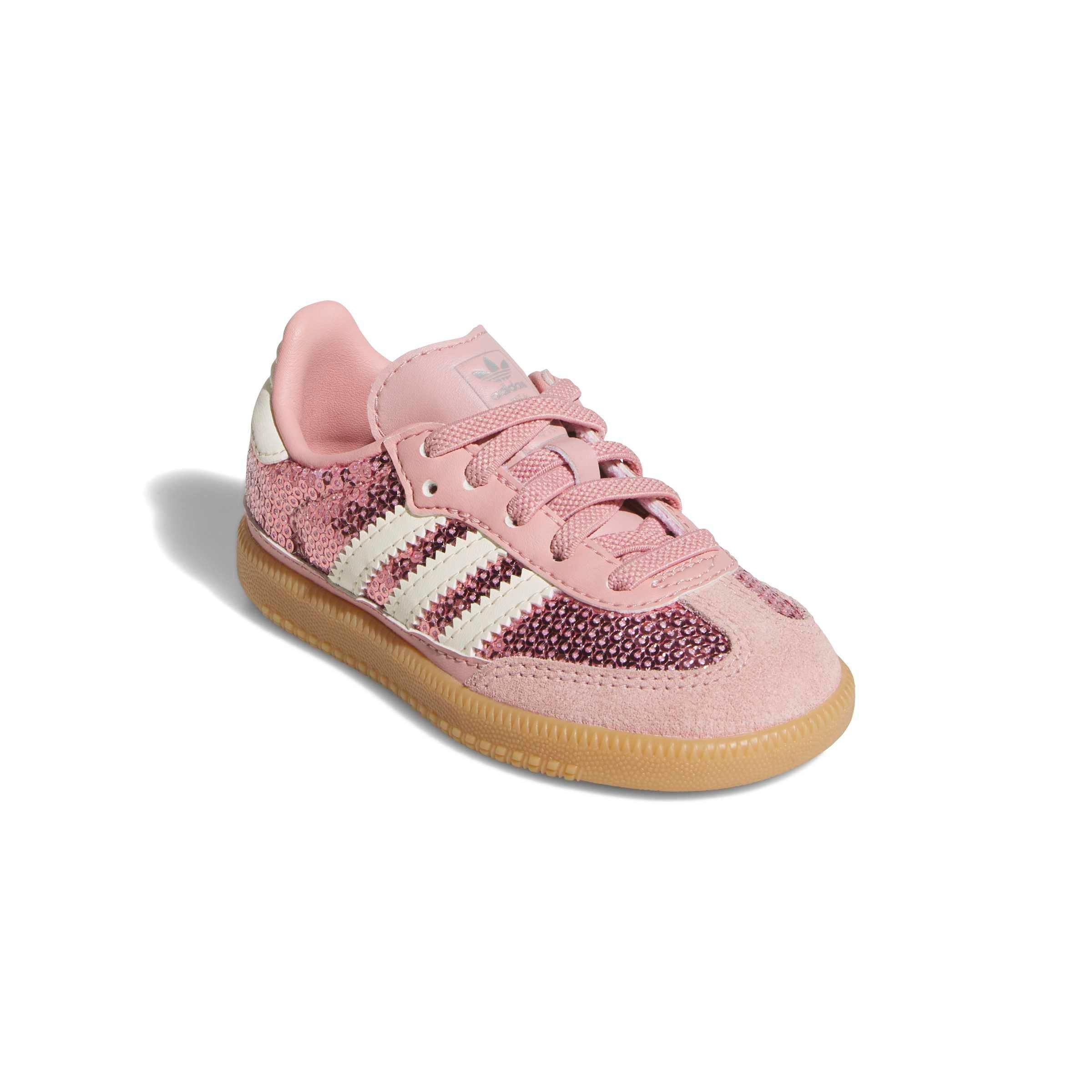 adidas Originals Samba OG Sequins "Wonder Mauve/Cream White" Toddler Girls' Shoe - PINK