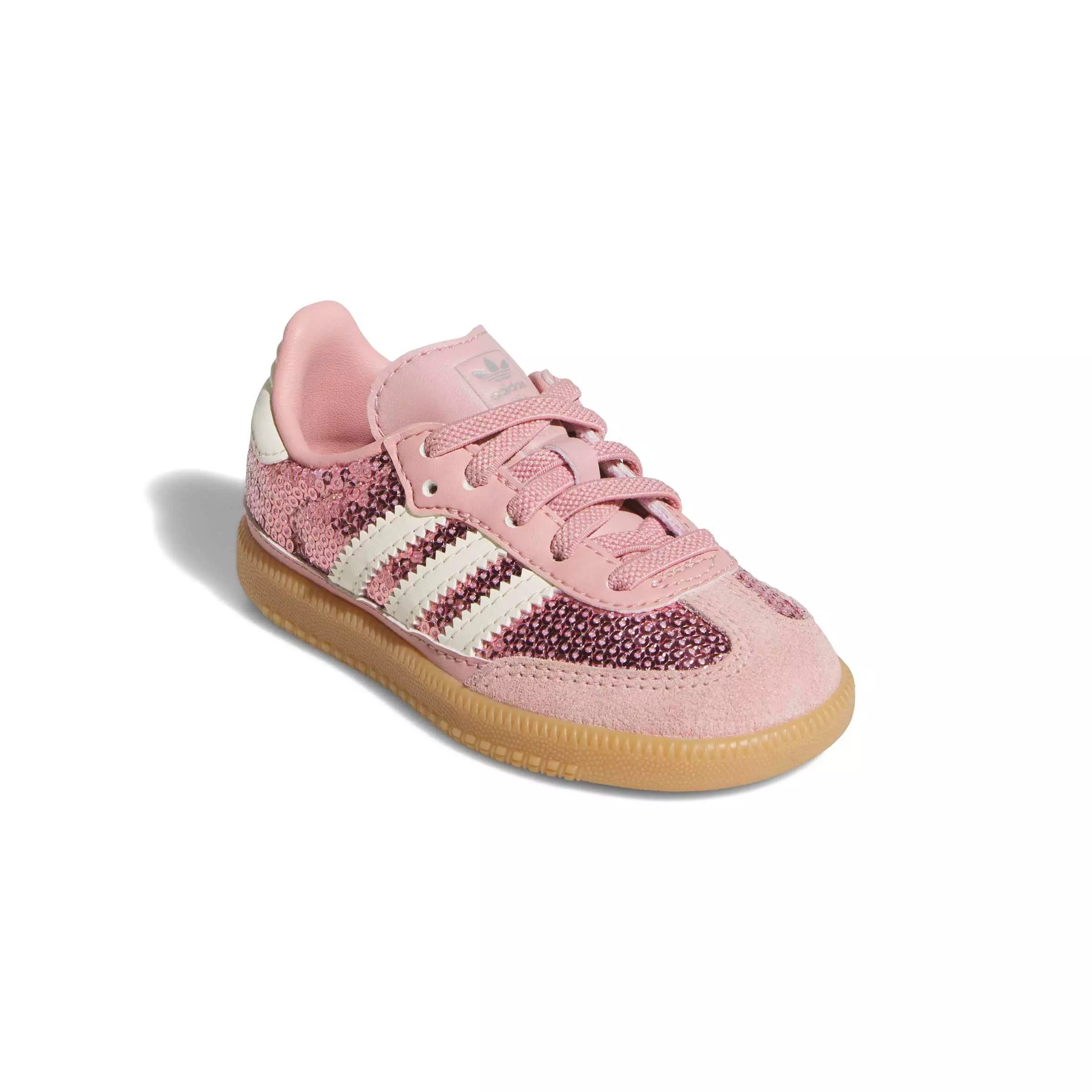 adidas Originals Samba OG Sequins "Wonder Mauve/Cream White" Toddler Girls' Shoe - PINK