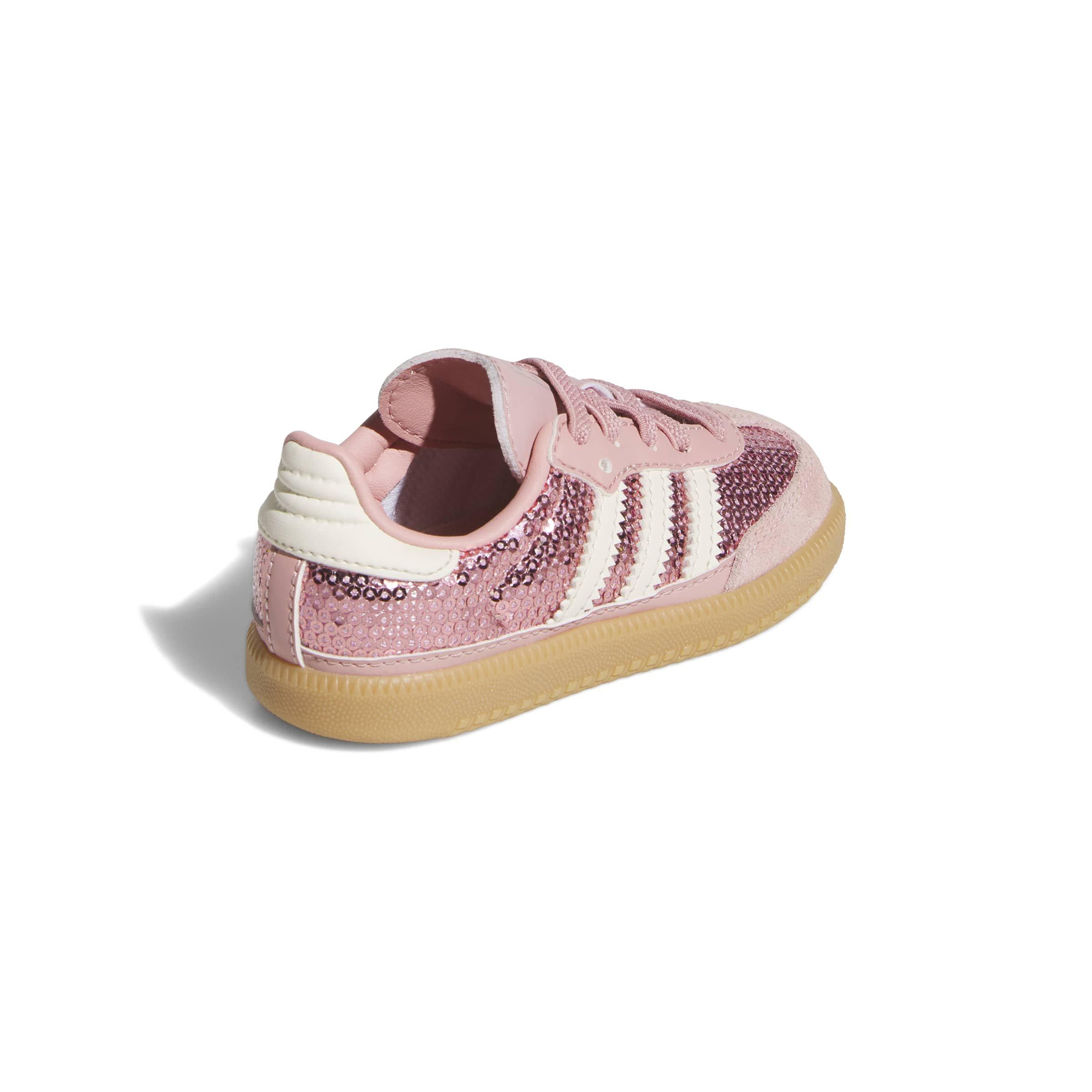 adidas Originals Samba OG Sequins "Wonder Mauve/Cream White" Toddler Girls' Shoe - PINK