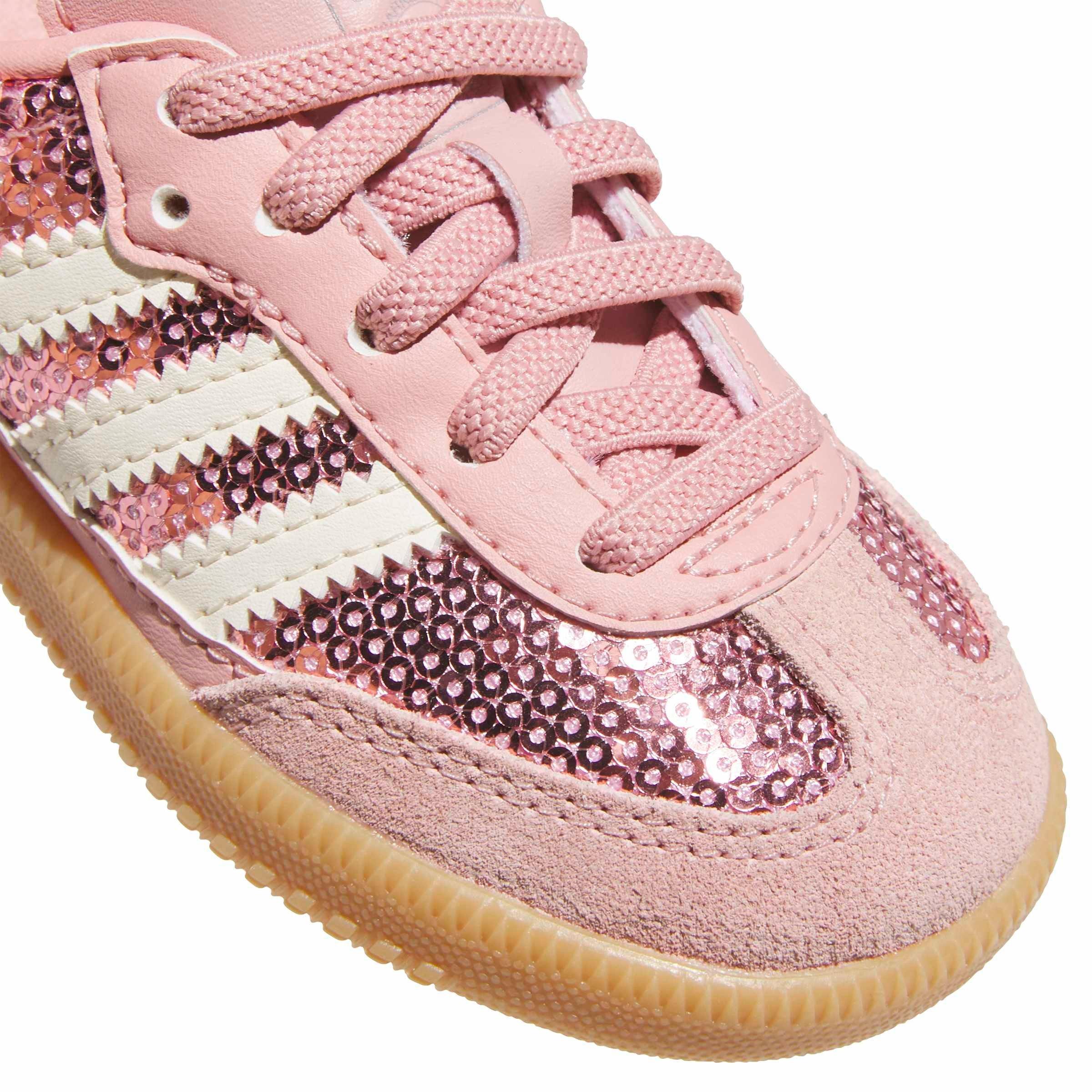 adidas Originals Samba OG Sequins "Wonder Mauve/Cream White" Toddler Girls' Shoe - PINK