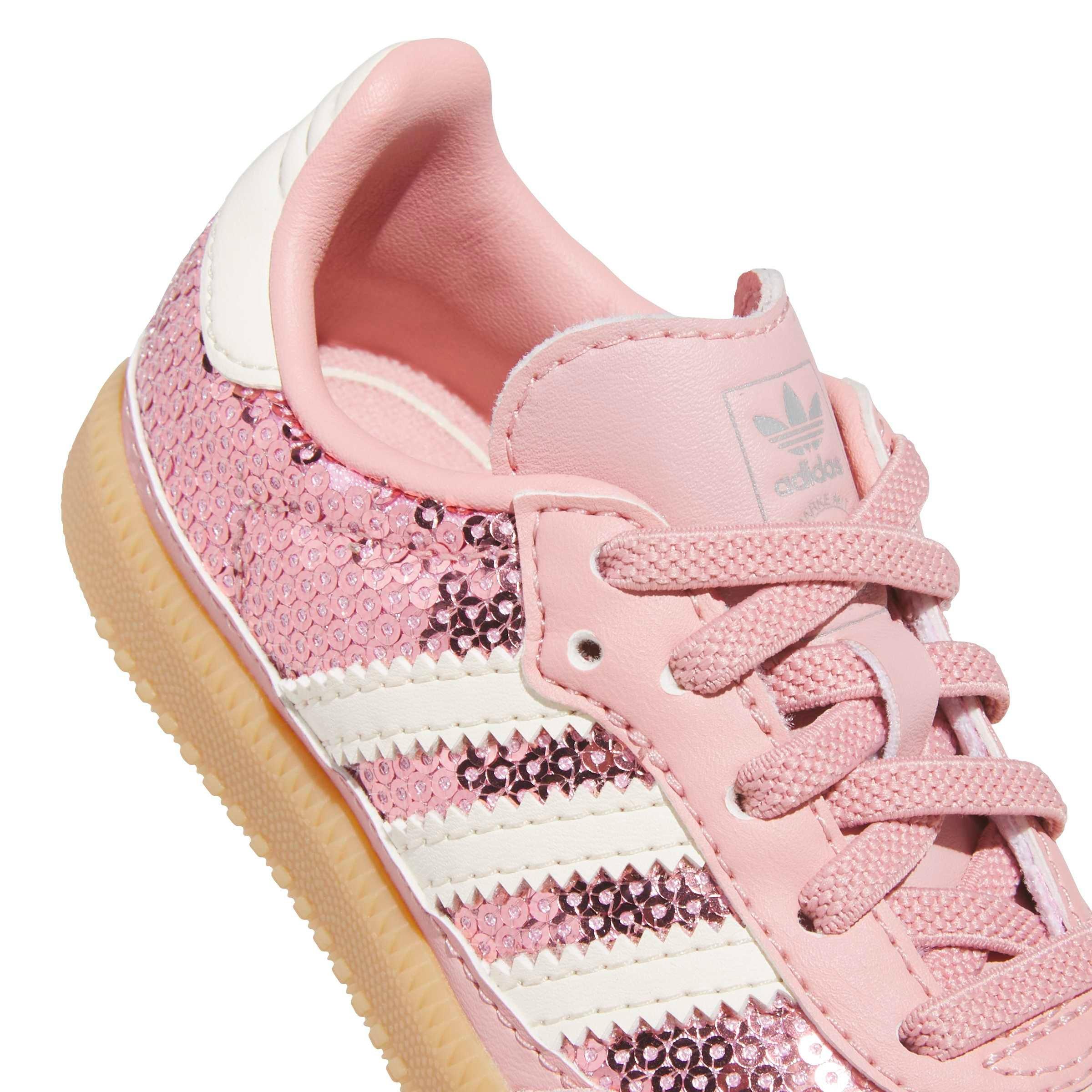 adidas Originals Samba OG Sequins "Wonder Mauve/Cream White" Toddler Girls' Shoe - PINK