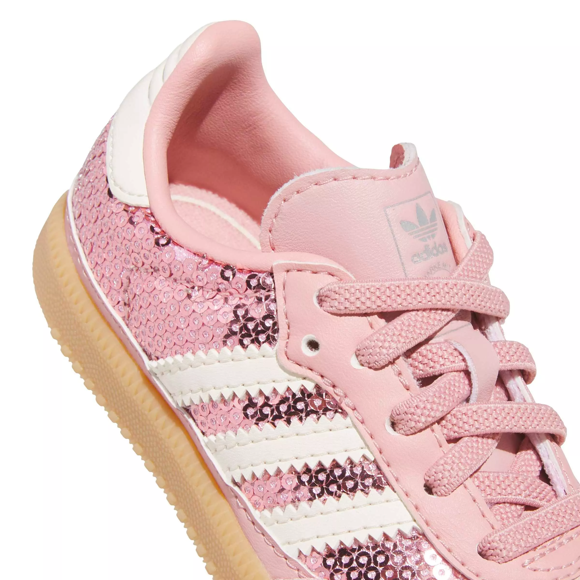 adidas Originals Samba OG Sequins "Wonder Mauve/Cream White" Toddler Girls' Shoe - PINK