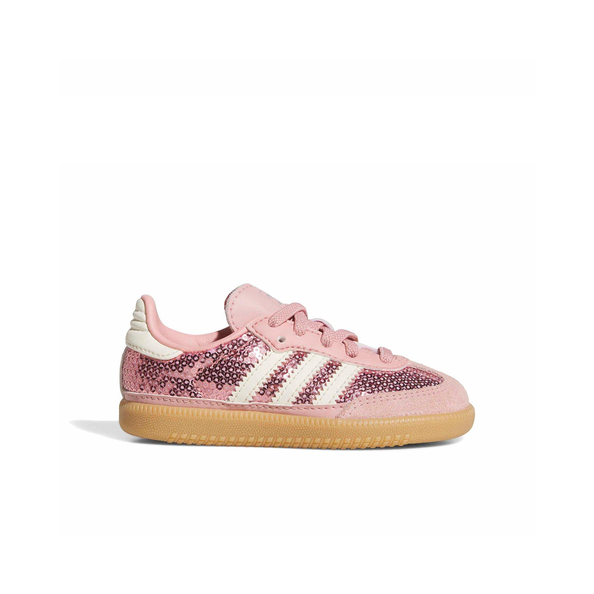 adidas Originals Samba OG Sequins "Wonder Mauve/Cream White" Toddler Girls' Shoe - PINK