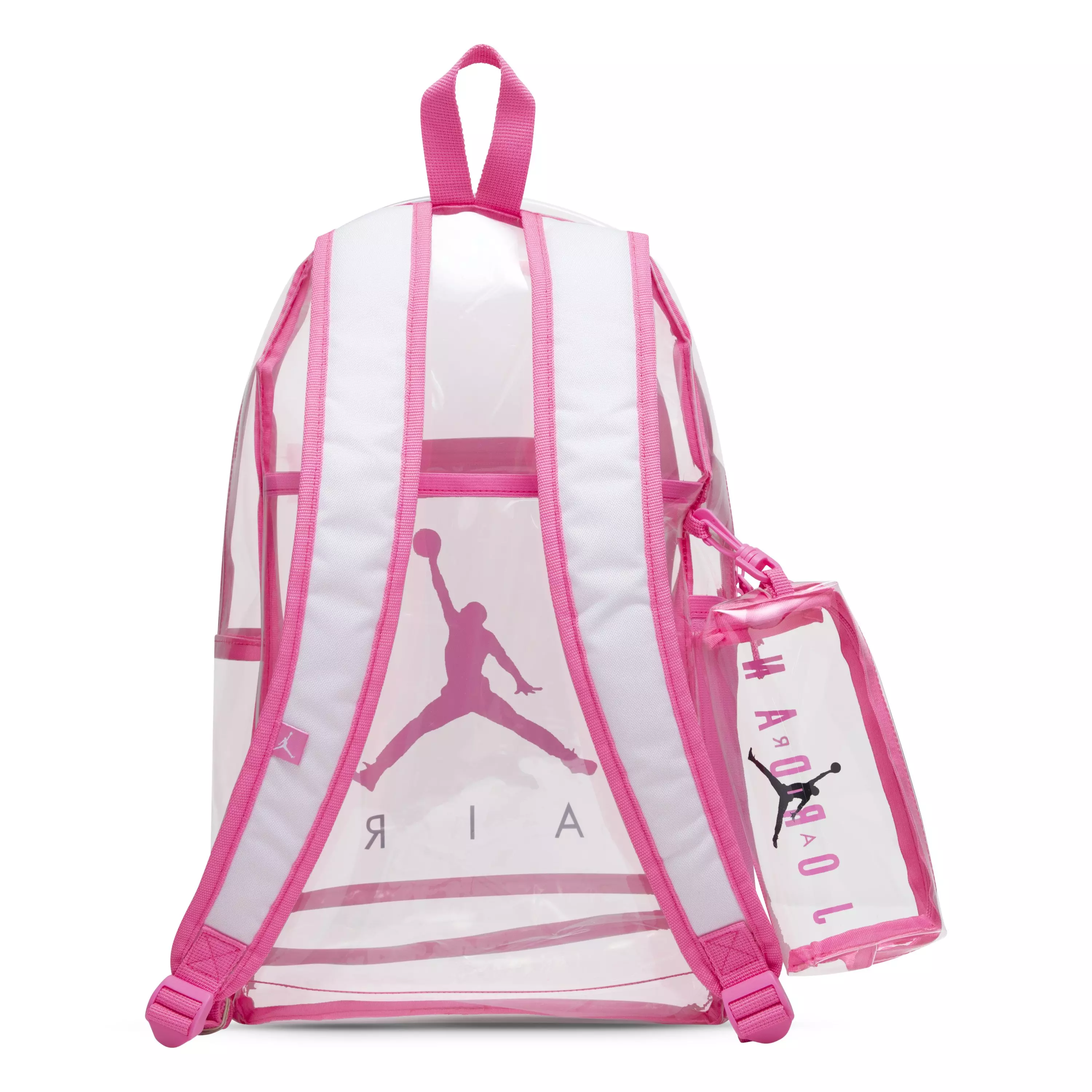 Jordan Clear Backpack - Pink - CLEAR
