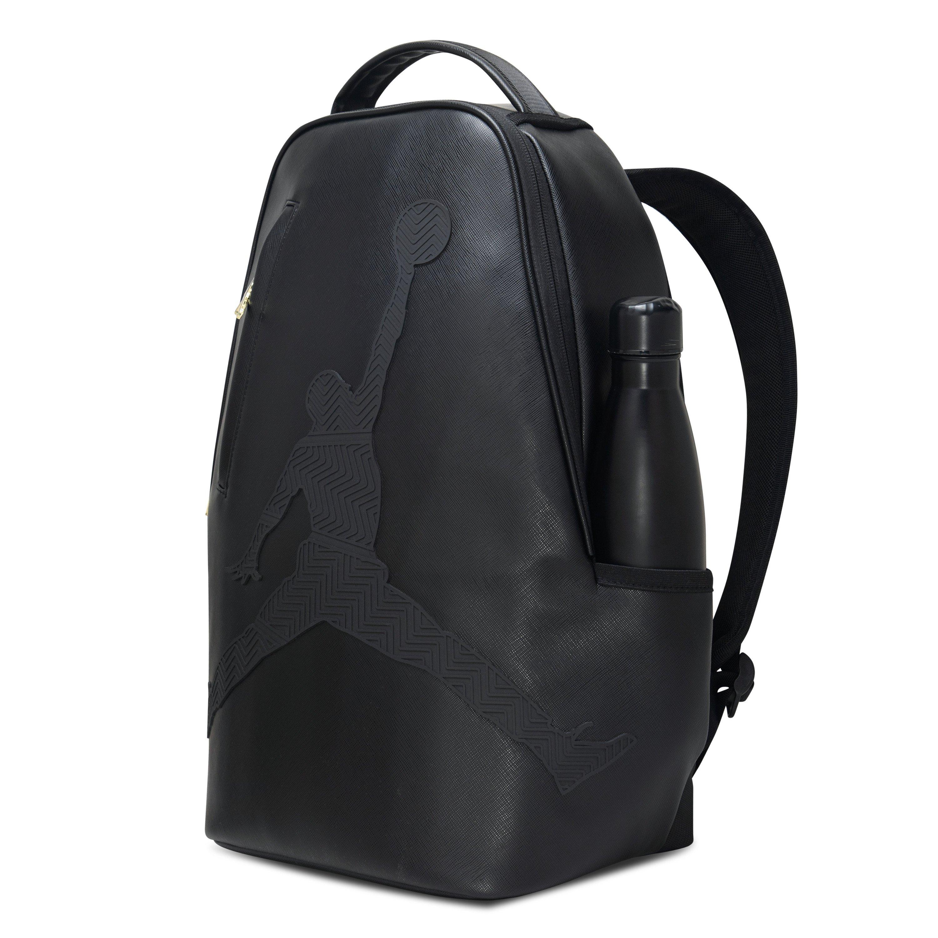 Jordan 6 Rings Embossed Logo Backpack - Black - BLACK