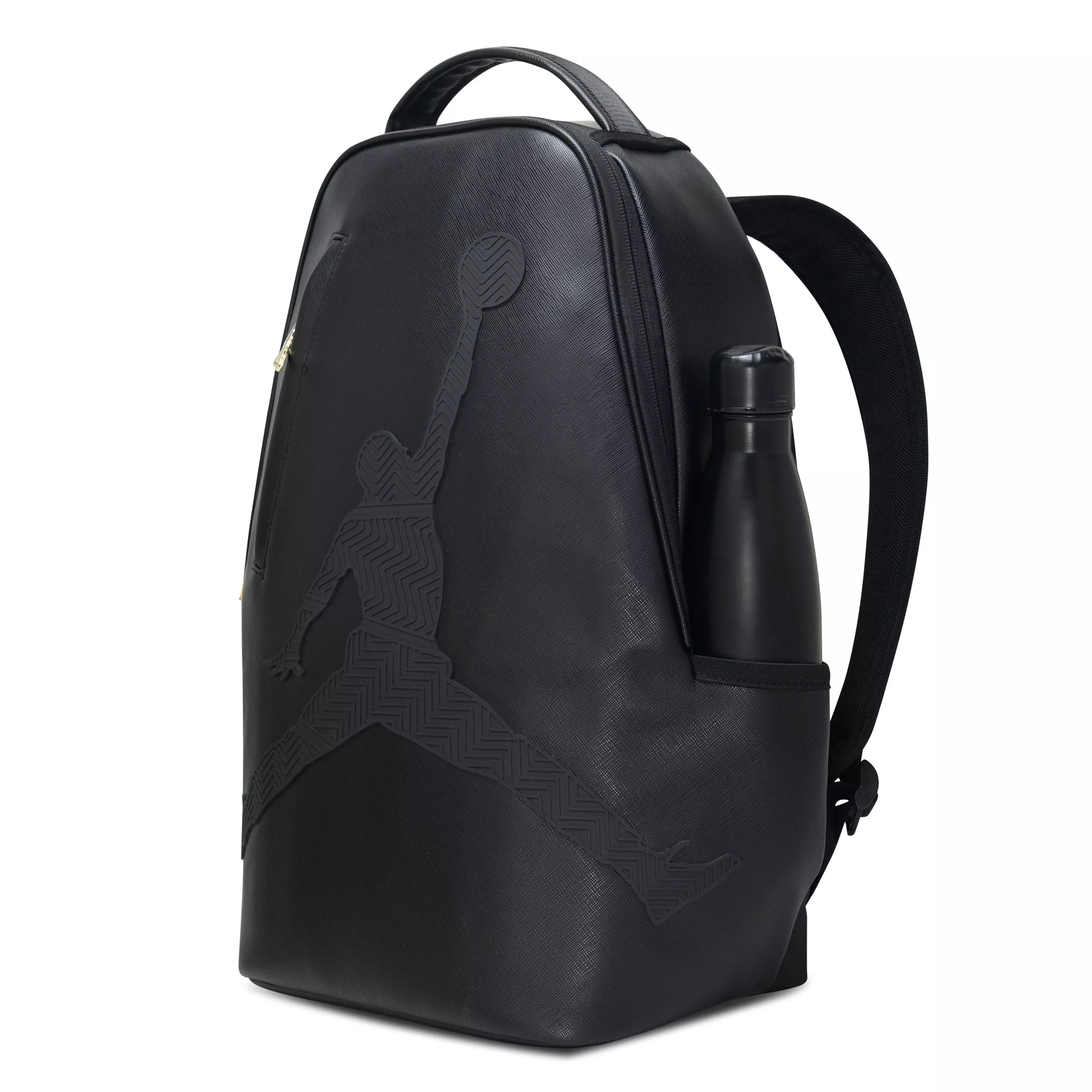 Jordan 6 Rings Embossed Logo Backpack - Black - BLACK