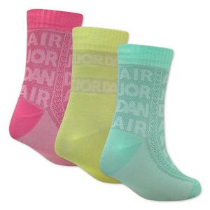 Jordan Lace Crew Socks (3 Pack) - Multicolor - MULTI-COLOR