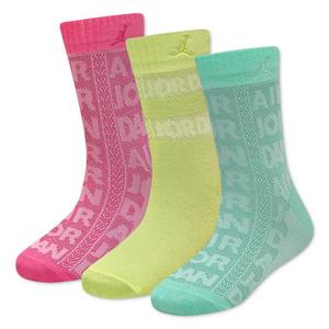 Jordan Lace Crew Socks (3 Pack) - Multicolor - MULTI-COLOR