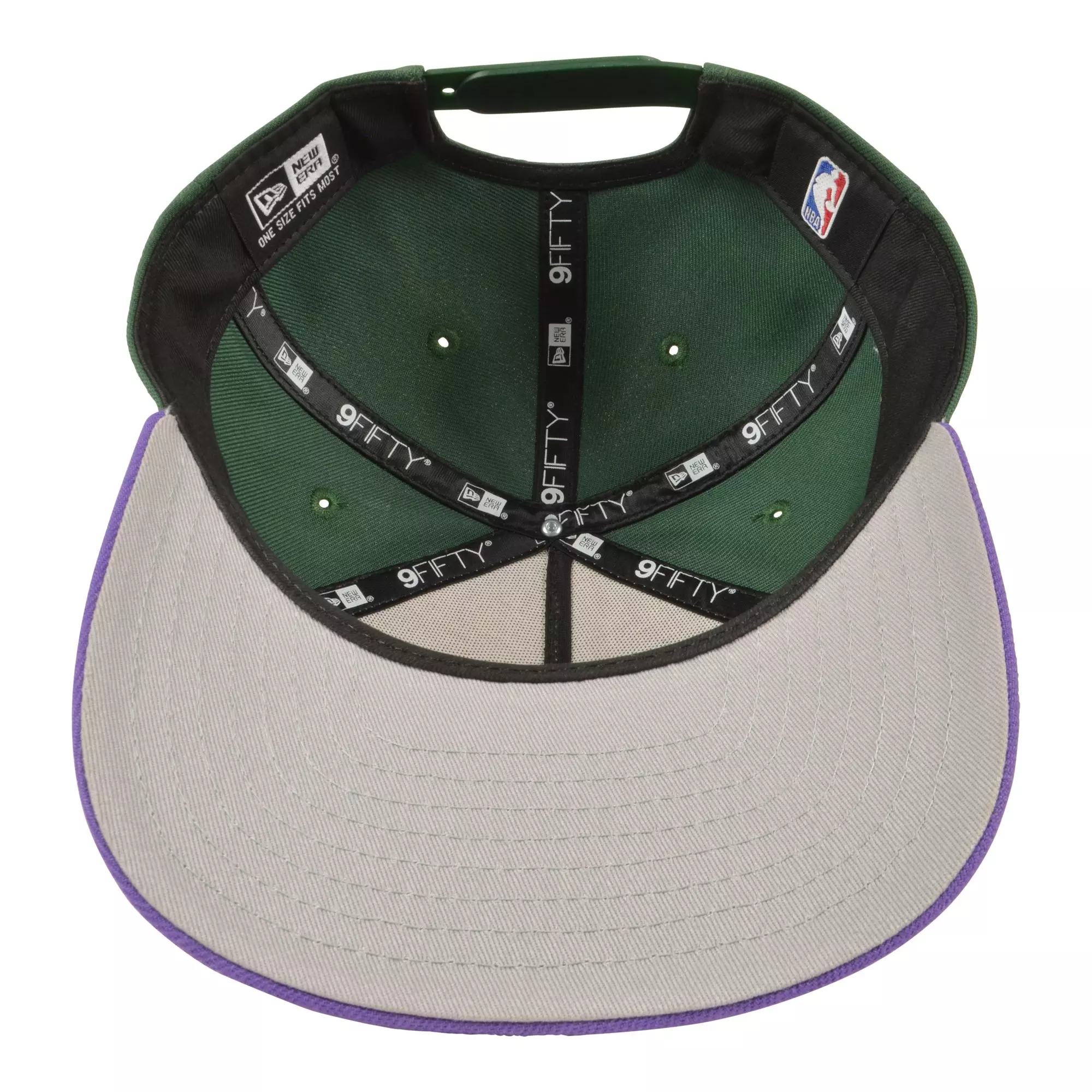 New Era Chicago Bulls 9FIFTY A-Frame Ray Allen Player Exclusive 12 Snapback Hat - White/Green/Purple - WHITE/GREEN/PURPLE