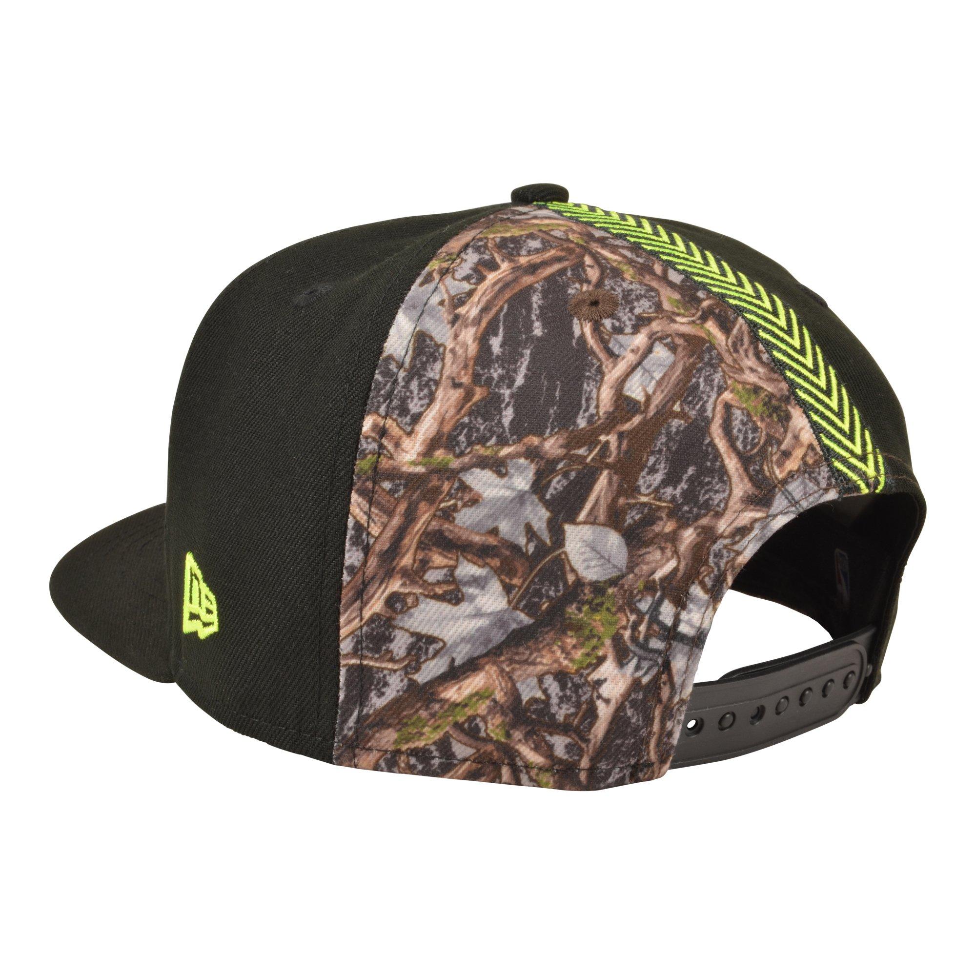 New Era Chicago Bulls 9FIFTY A-Frame Cut Camo Snapback Hat - Camo - CAMOUFLAGE Thumbnail View 3