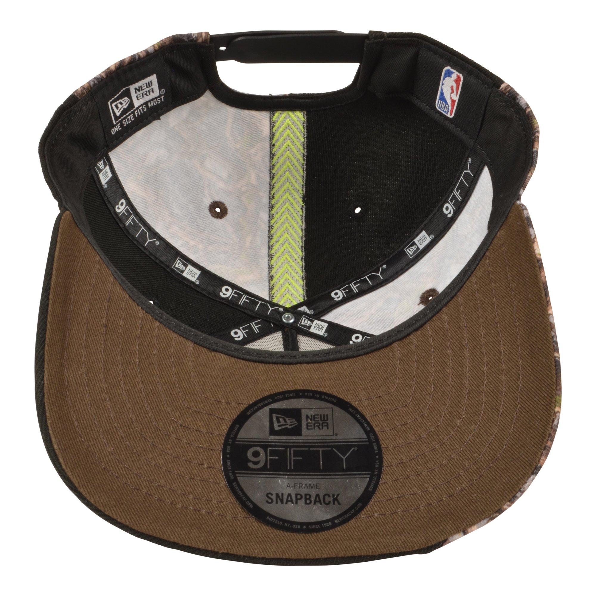 New Era Chicago Bulls 9FIFTY A-Frame Cut Camo Snapback Hat - Camo - CAMOUFLAGE Thumbnail View 4