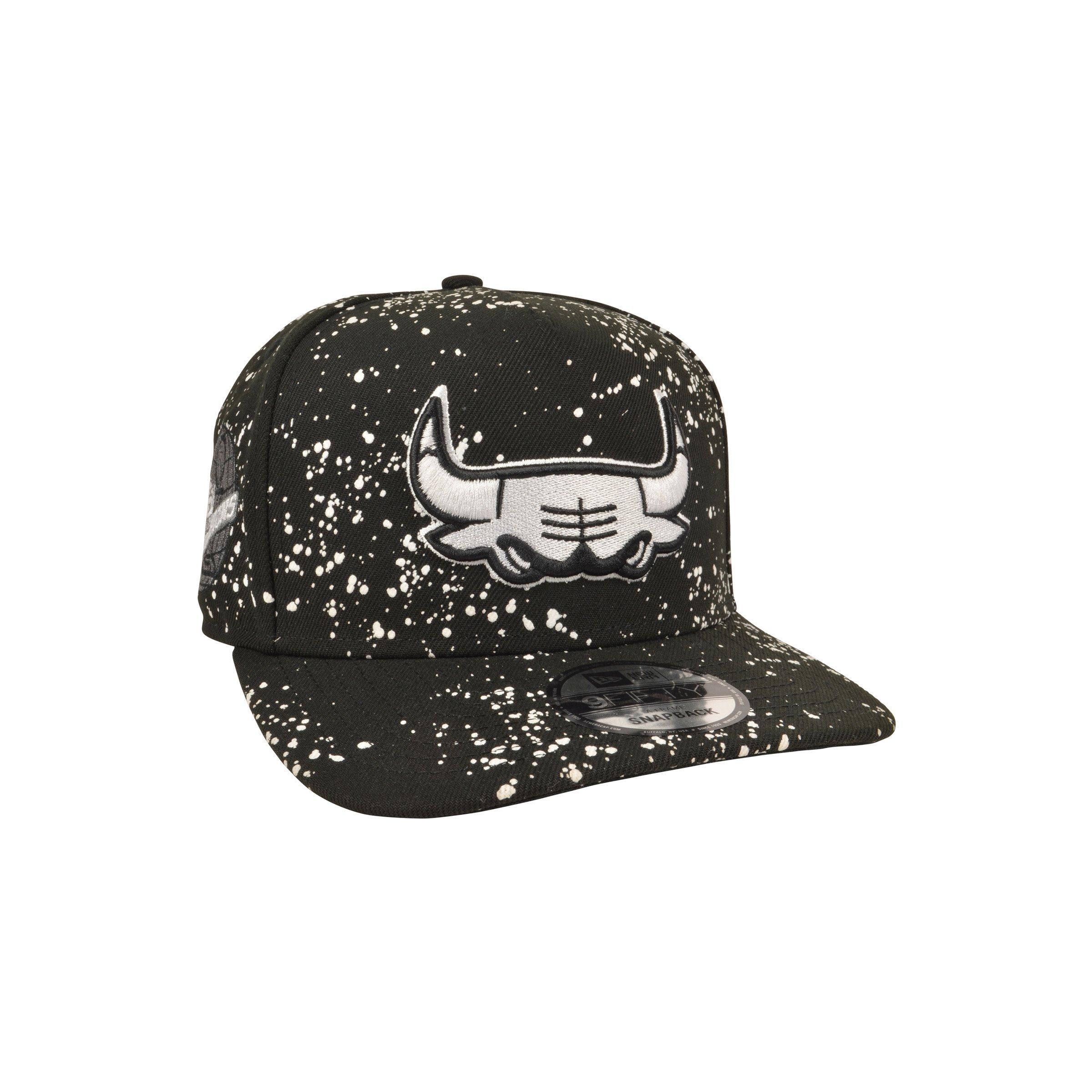 New Era Chicago Bulls 9FIFTY A-Frame Oreo Snapback Hat - Black/White - BLACK/WHITE Thumbnail View 2
