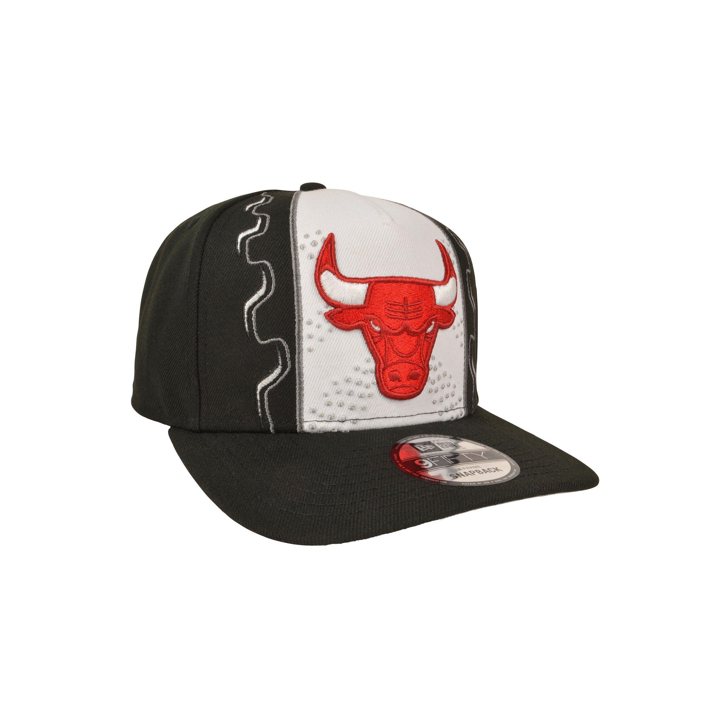 New Era Chicago Bulls 9FIFTY A-Frame Space Jam Jordan 9 Snapback Hat - White/Black/Red - WHITE/BLACK/RED Thumbnail View 2