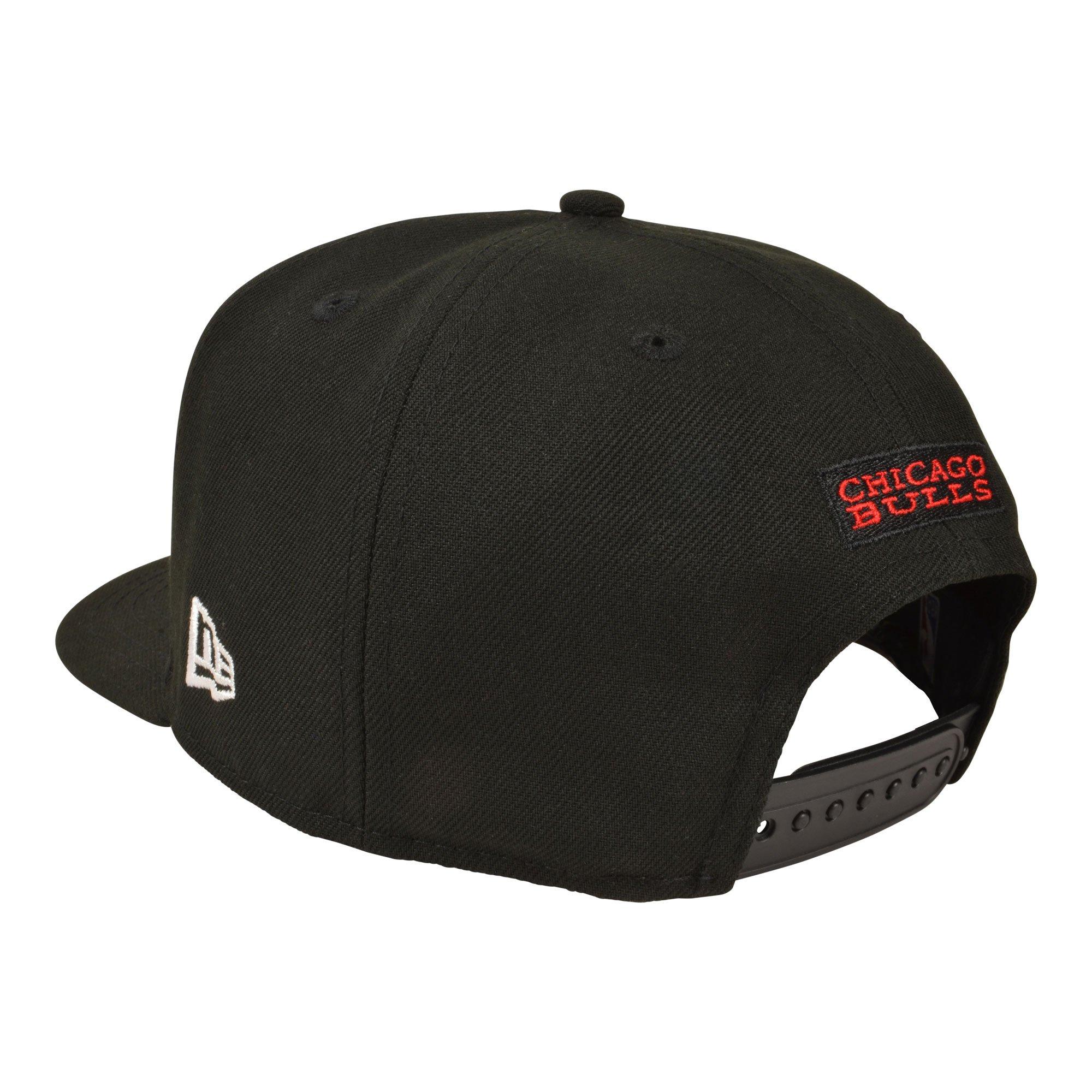New Era Chicago Bulls 9FIFTY A-Frame Space Jam Jordan 9 Snapback Hat - White/Black/Red - WHITE/BLACK/RED Thumbnail View 3