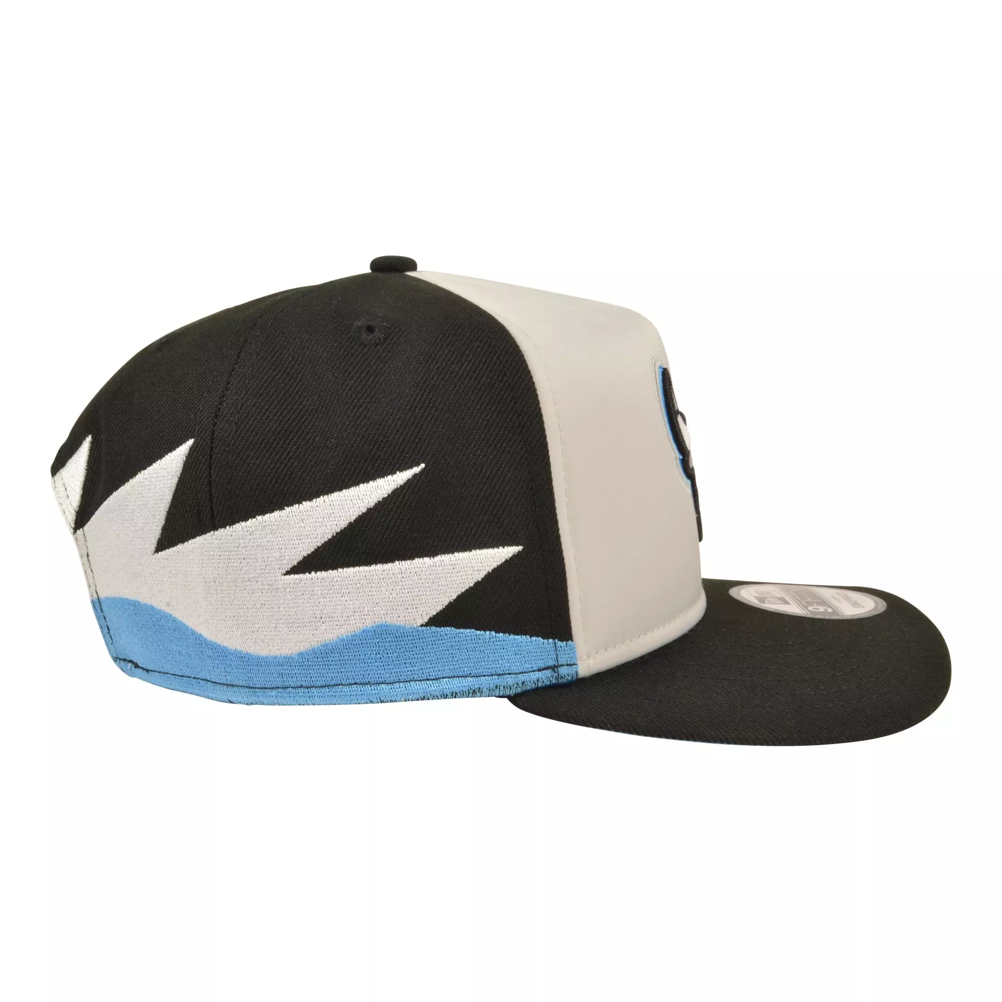 New Era Chicago Bulls 9FIFTY A-Frame Jordan 5 Snapback Hat - Black/Silver - BLACK/SILVER