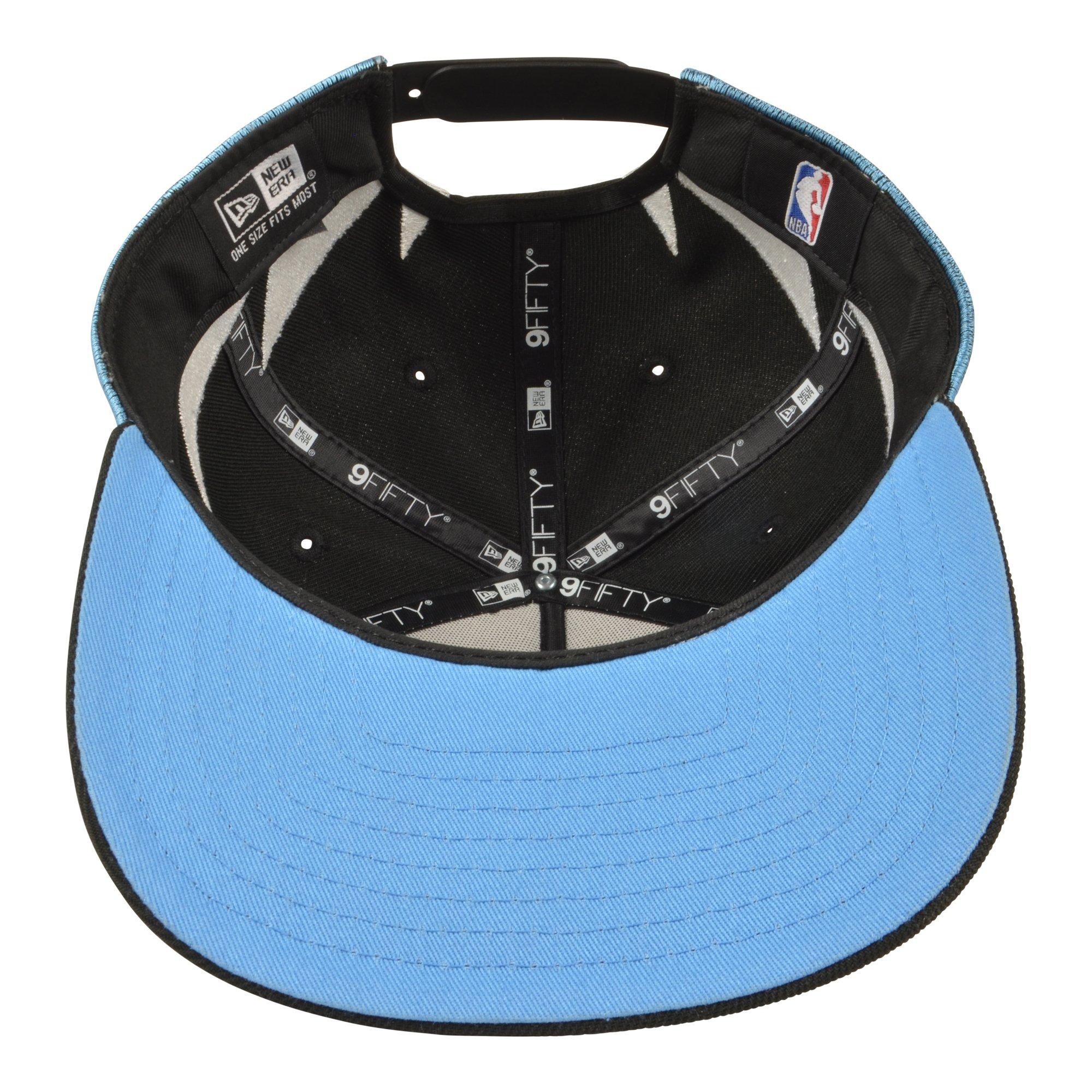 New Era Chicago Bulls 9FIFTY A-Frame Jordan 5 Snapback Hat - Black/Silver - BLACK/SILVER Thumbnail View 5