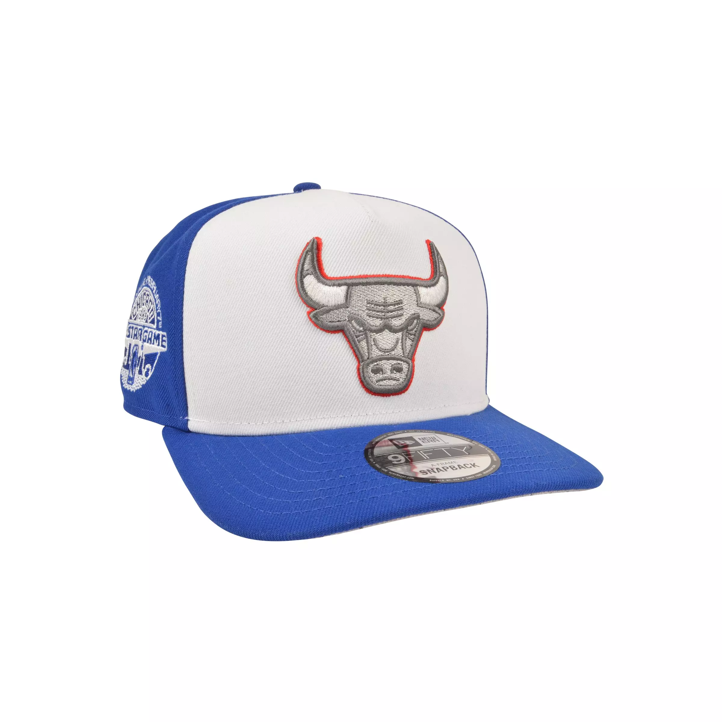 New Era Chicago Bulls 9FIFTY A-Frame True Blue Jordan 3 Snapback Hat - White/Royal/Red - WHITE/ROYAL/RED
