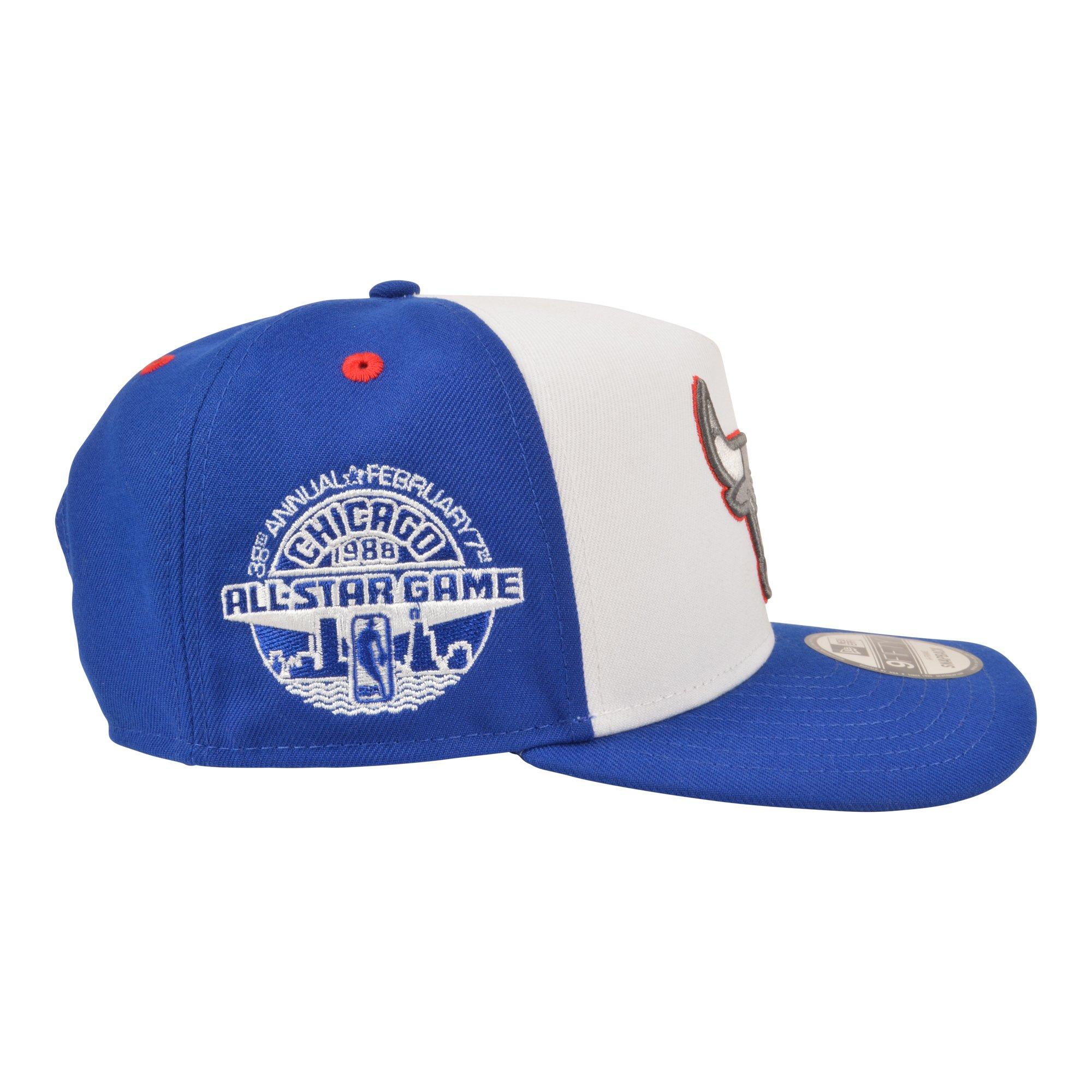 New Era Chicago Bulls 9FIFTY A-Frame True Blue Jordan 3 Snapback Hat - White/Royal/Red - WHITE/ROYAL/RED Thumbnail View 4