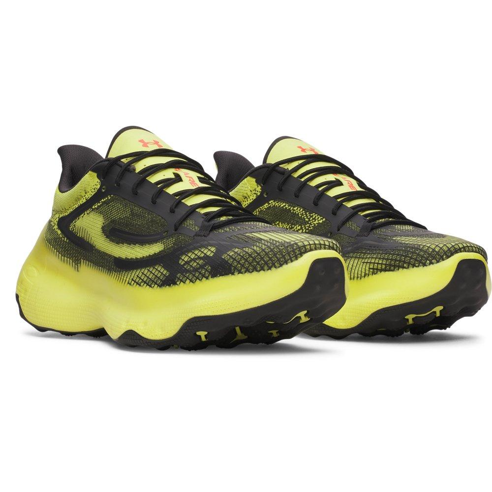 Under Armour Flare "Flash Light/Black/Dark Orange" Men's Shoe - YELLOW/BLACK Thumbnail View 3