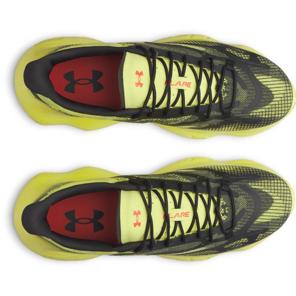 Under Armour Flare "Flash Light/Black/Dark Orange" Men's Shoe - YELLOW/BLACK Thumbnail View 5
