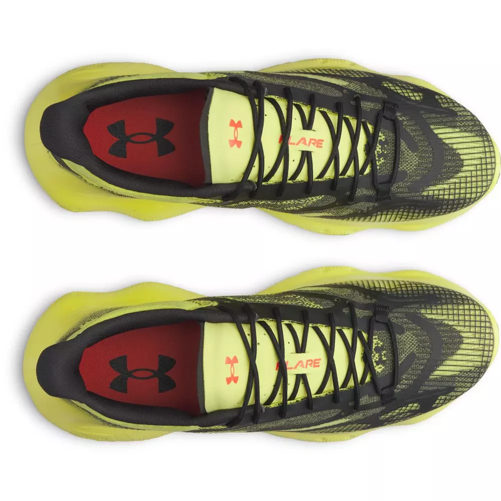 Under Armour Flare "Flash Light/Black/Dark Orange" Men's Shoe - YELLOW/BLACK