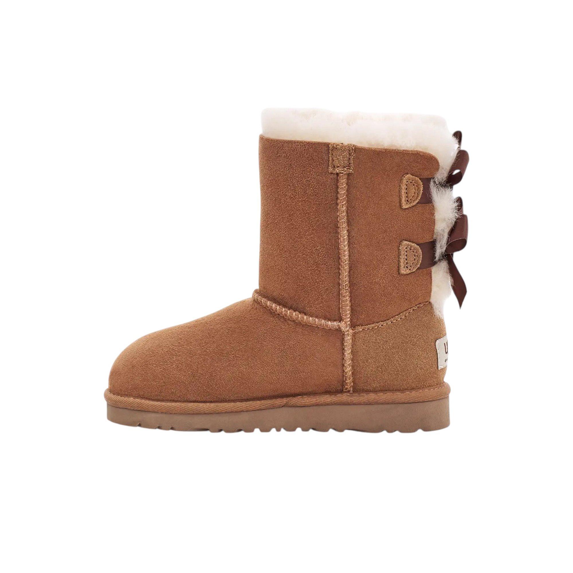 UGG Bailey Bow II "Chestnut" Grade School Girls' Boot - BROWN