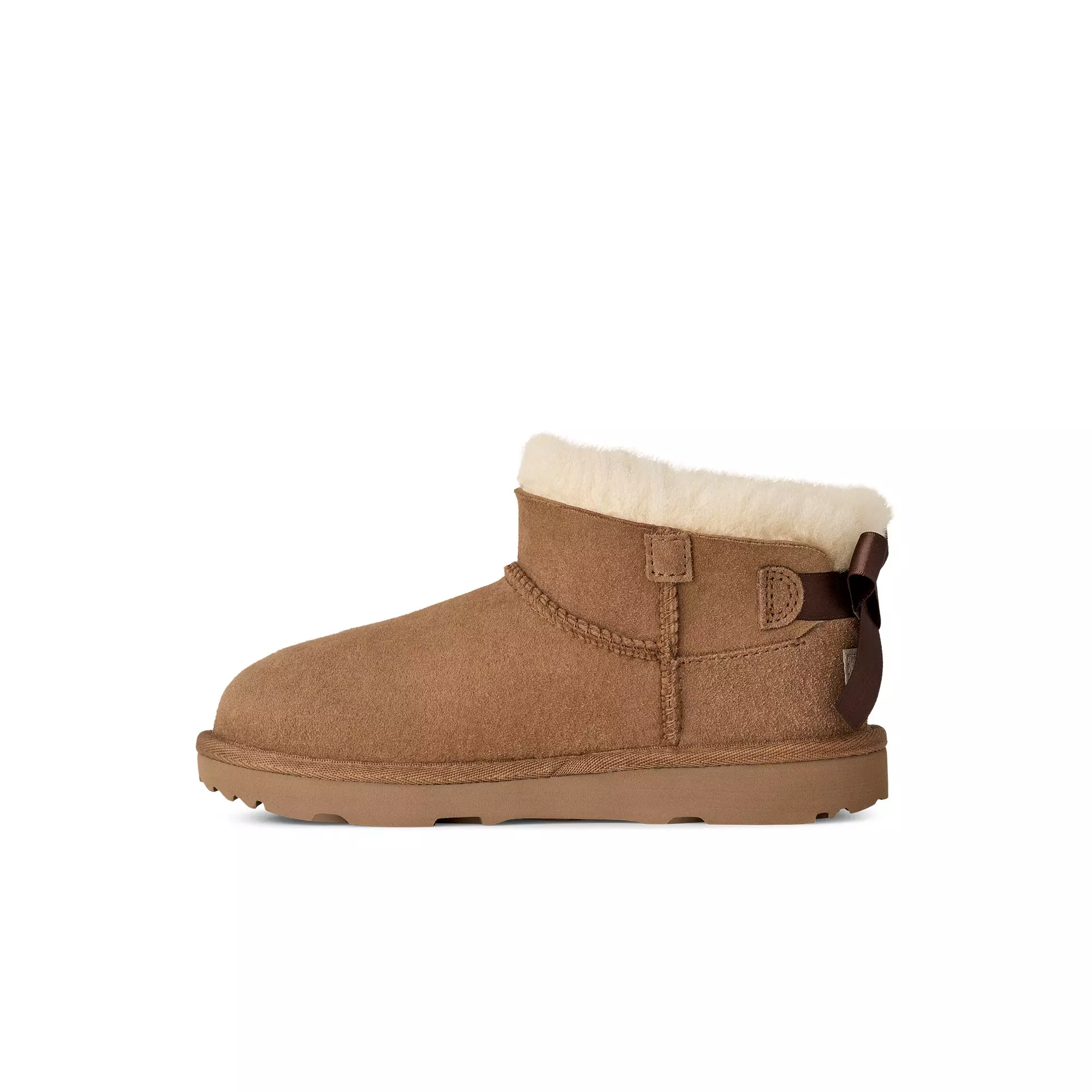 UGG Ultra Mini Bailey Bow "Chestnut" Grade School Girls' Boot - BROWN
