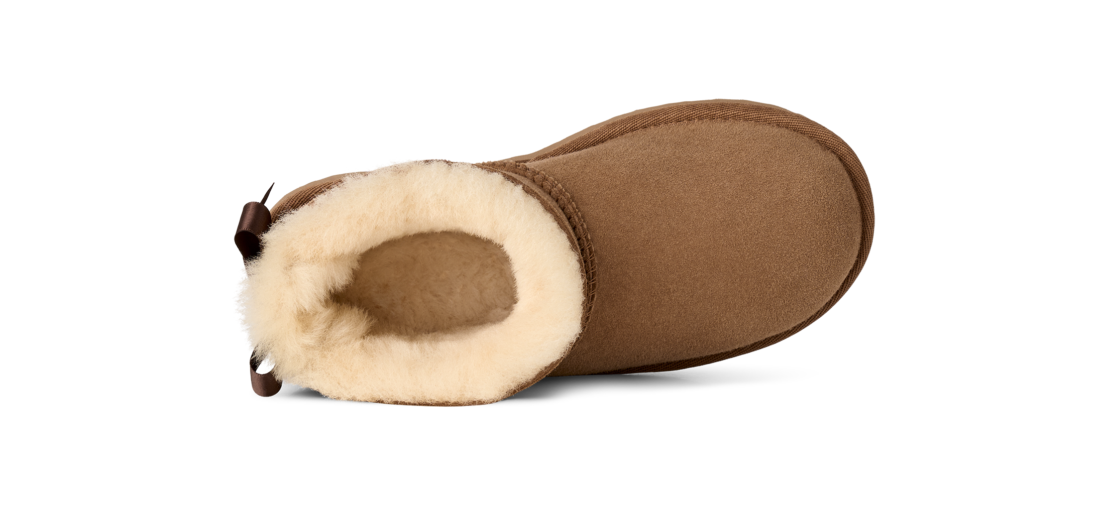 UGG Ultra Mini Bailey Bow "Chestnut" Grade School Girls' Boot - BROWN