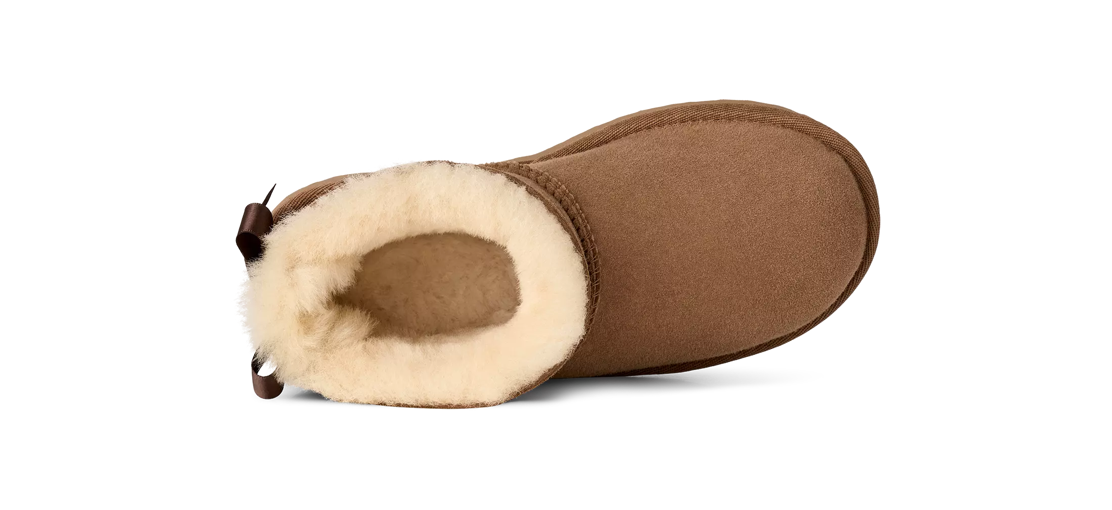 UGG Ultra Mini Bailey Bow "Chestnut" Grade School Girls' Boot - BROWN