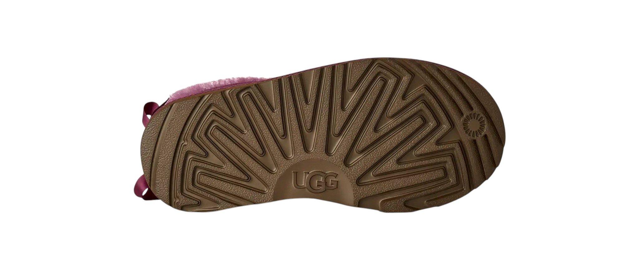 UGG Ultra Mini Bailey Bow "Dark Winterberry" Grade School Girls' Boot - PURPLE