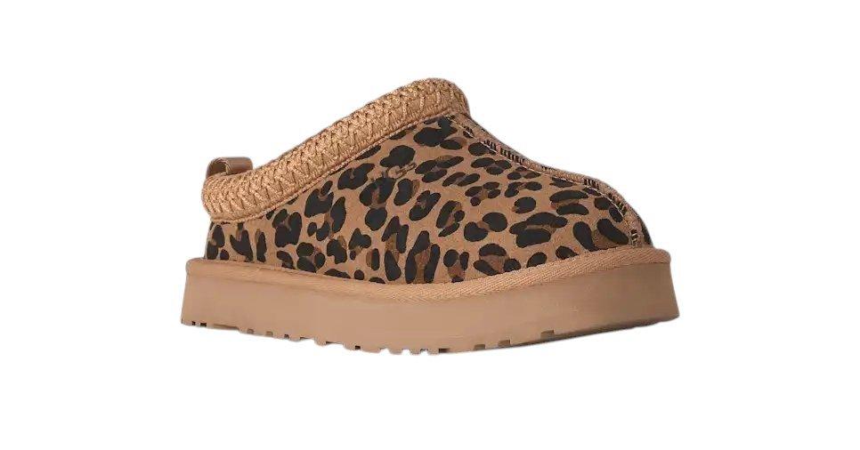 UGG Tazz Spotted "Cheetah" Grade School Girls' Slipper - BROWN/BLACK