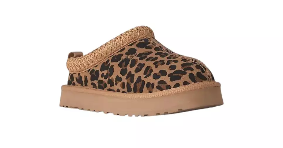 UGG Tazz Spotted "Cheetah" Grade School Girls' Slipper - BROWN/BLACK