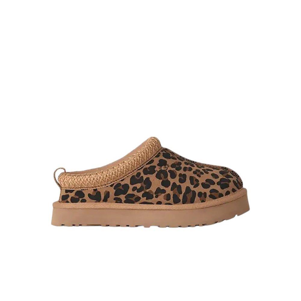 UGG Tazz Spotted "Cheetah" Grade School Girls' Slipper - BROWN/BLACK