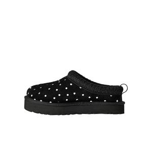 UGG Tazz Shiny Dots "Black" Grade School Girls' Slipper - BLACK/SILVER