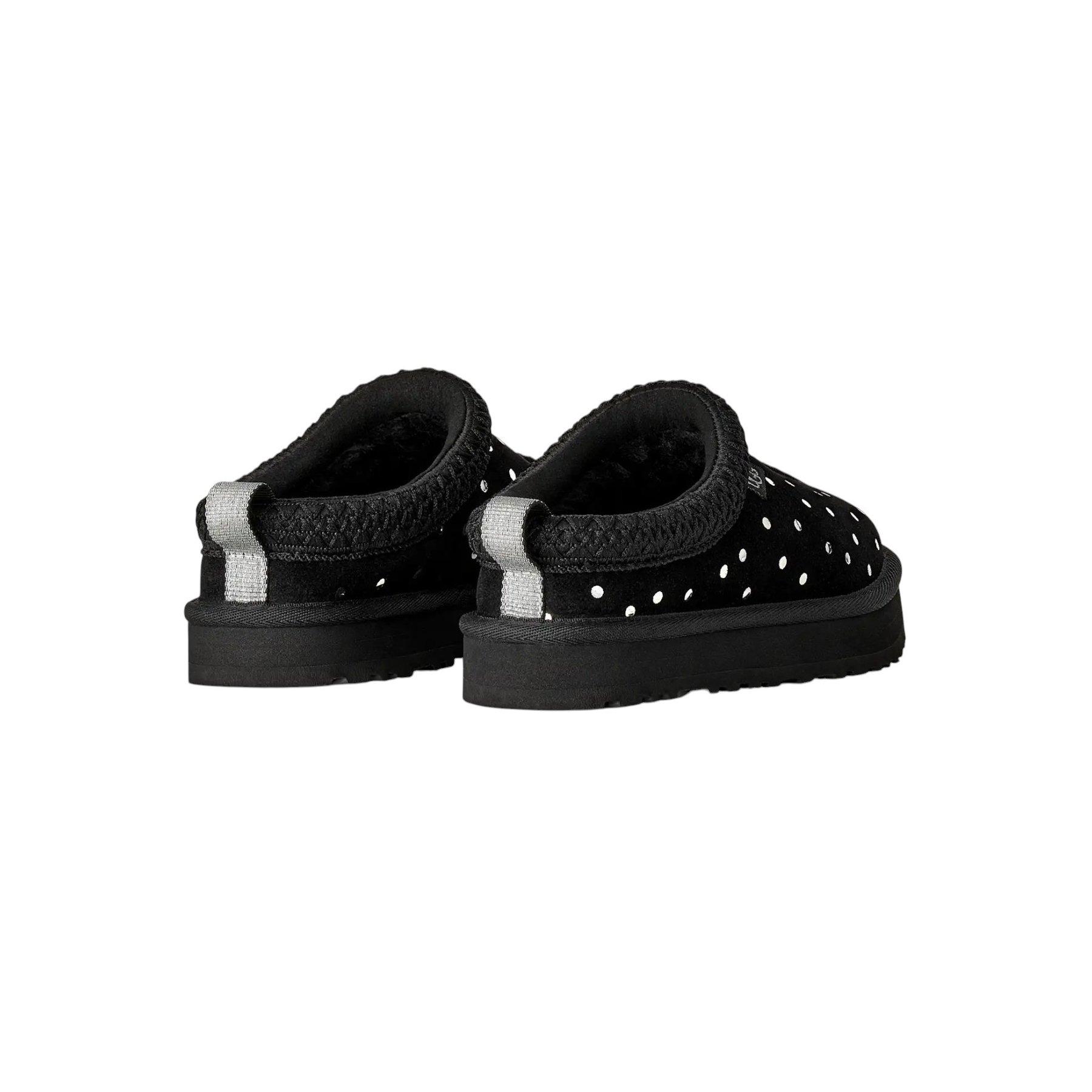UGG Tazz Shiny Dots "Black" Grade School Girls' Slipper - BLACK/SILVER