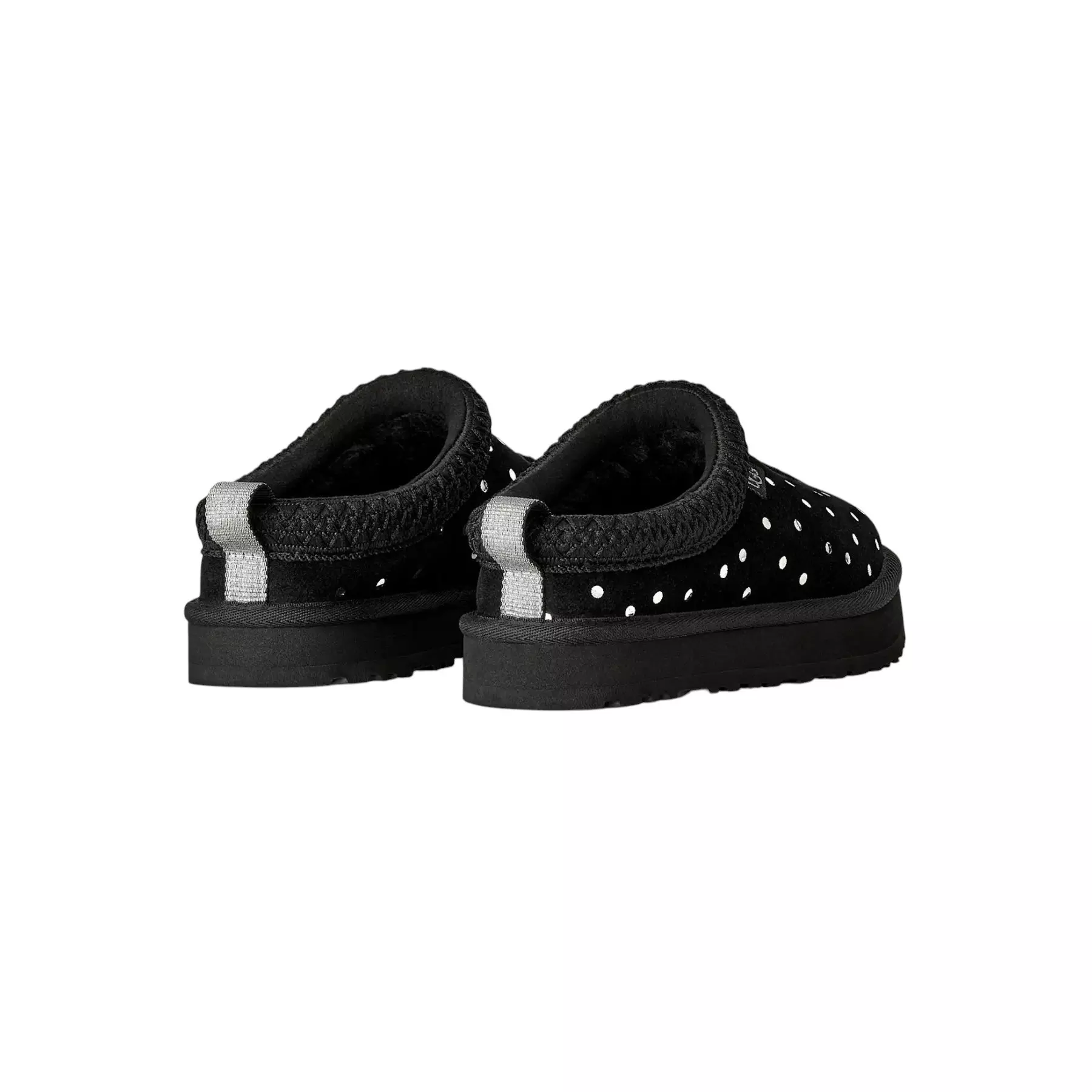UGG Tazz Shiny Dots "Black" Grade School Girls' Slipper - BLACK/SILVER