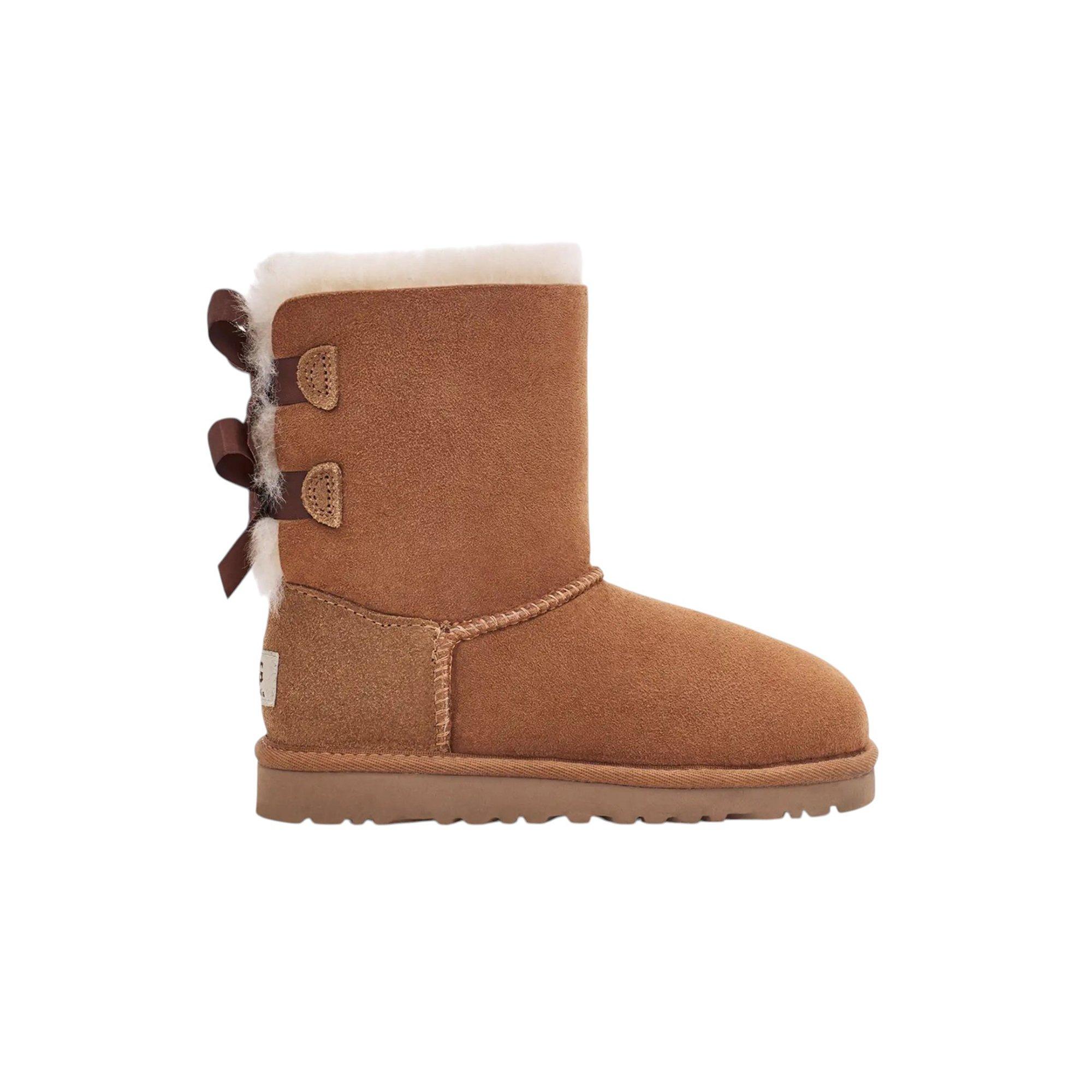 UGG Bailey Bow II "Chestnut" Preschool Girls' Boot - BROWN