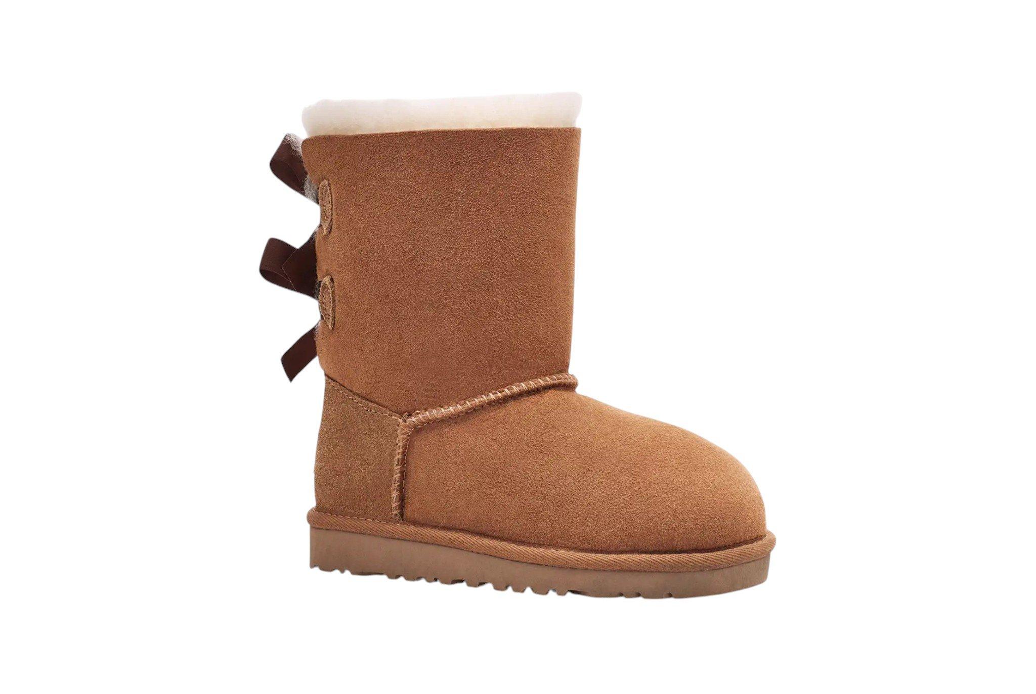 UGG Bailey Bow II "Chestnut" Preschool Girls' Boot - BROWN