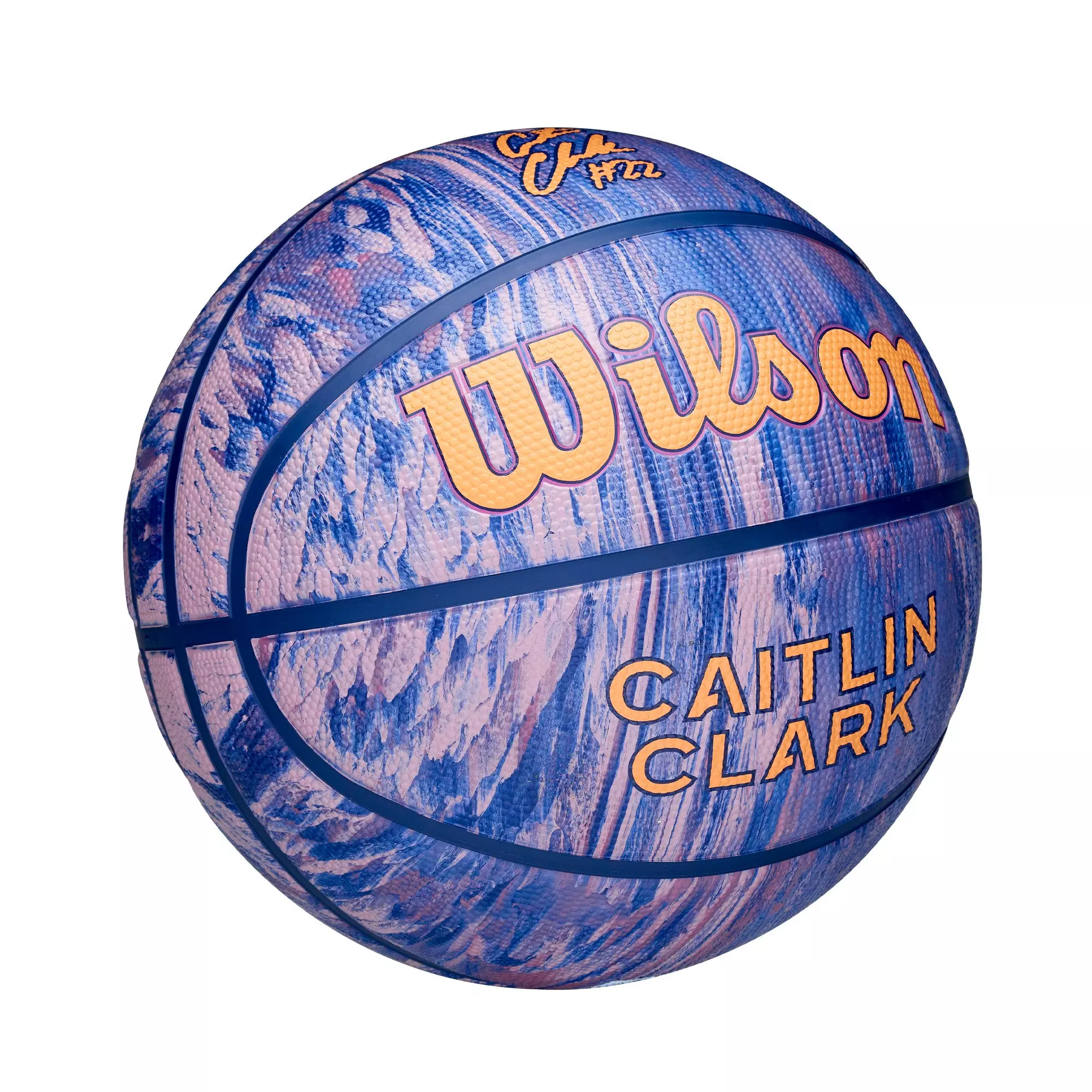 Wilson Caitlin Clark Infuse Basketball - NAVY/PINK