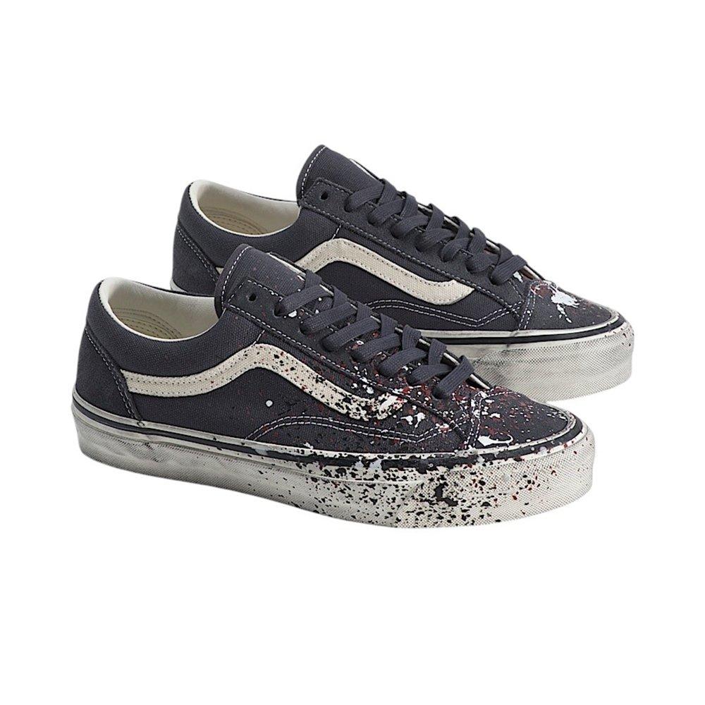 Vans Premium Old Skool LX Paint Splatter "Charcoal Grey" Unisex Shoe - GREY
